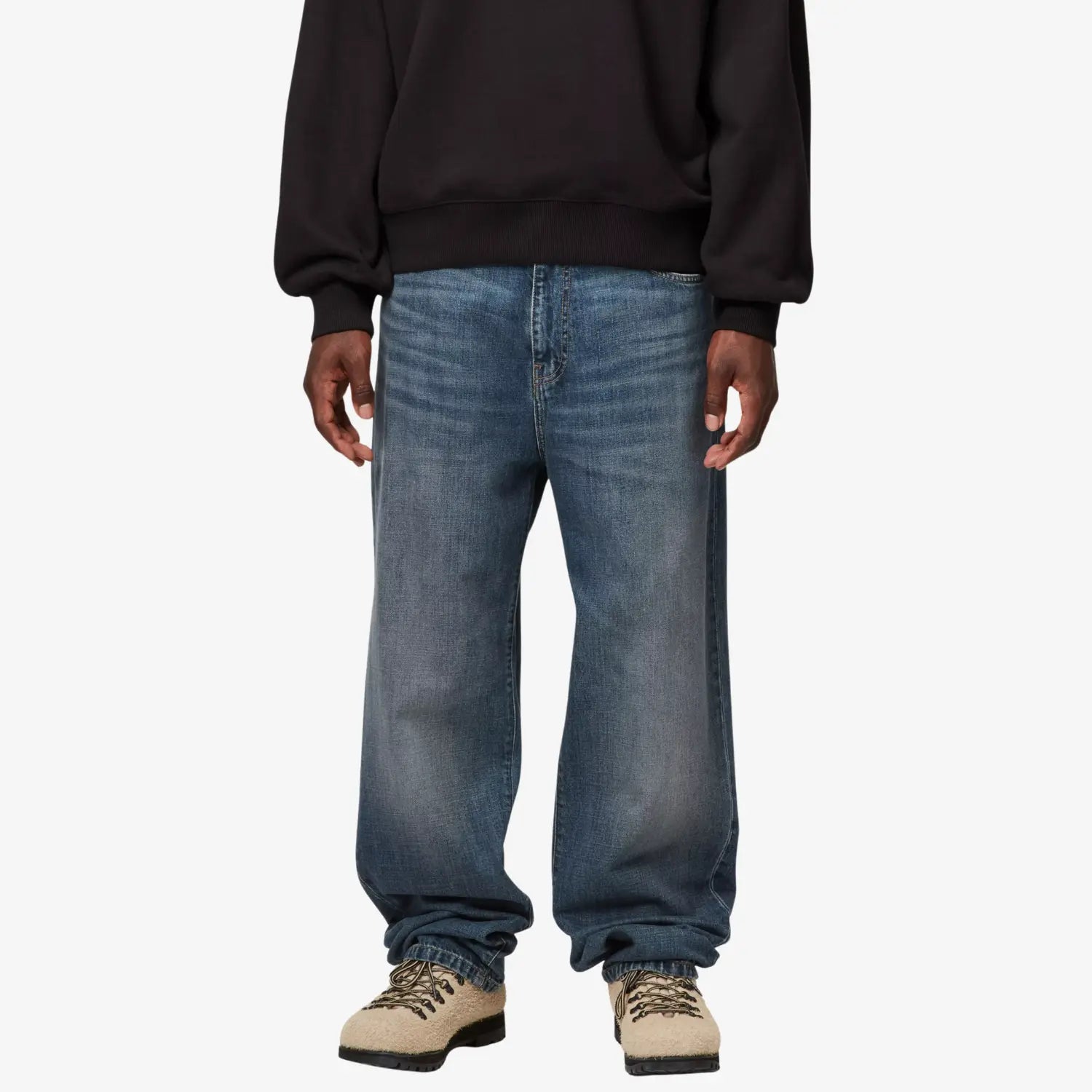 Aaron Pant - Blue Dark Used - Carhartt WIP - détail 3