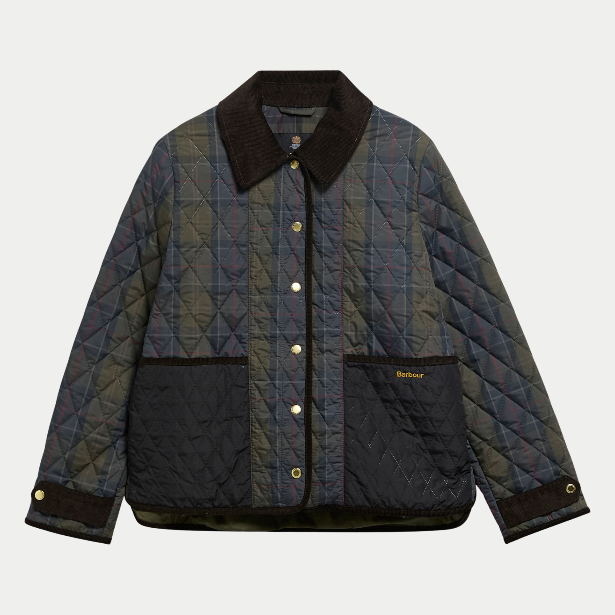 Veste Matelassée Ainsdale - Tartan Olive Foncé