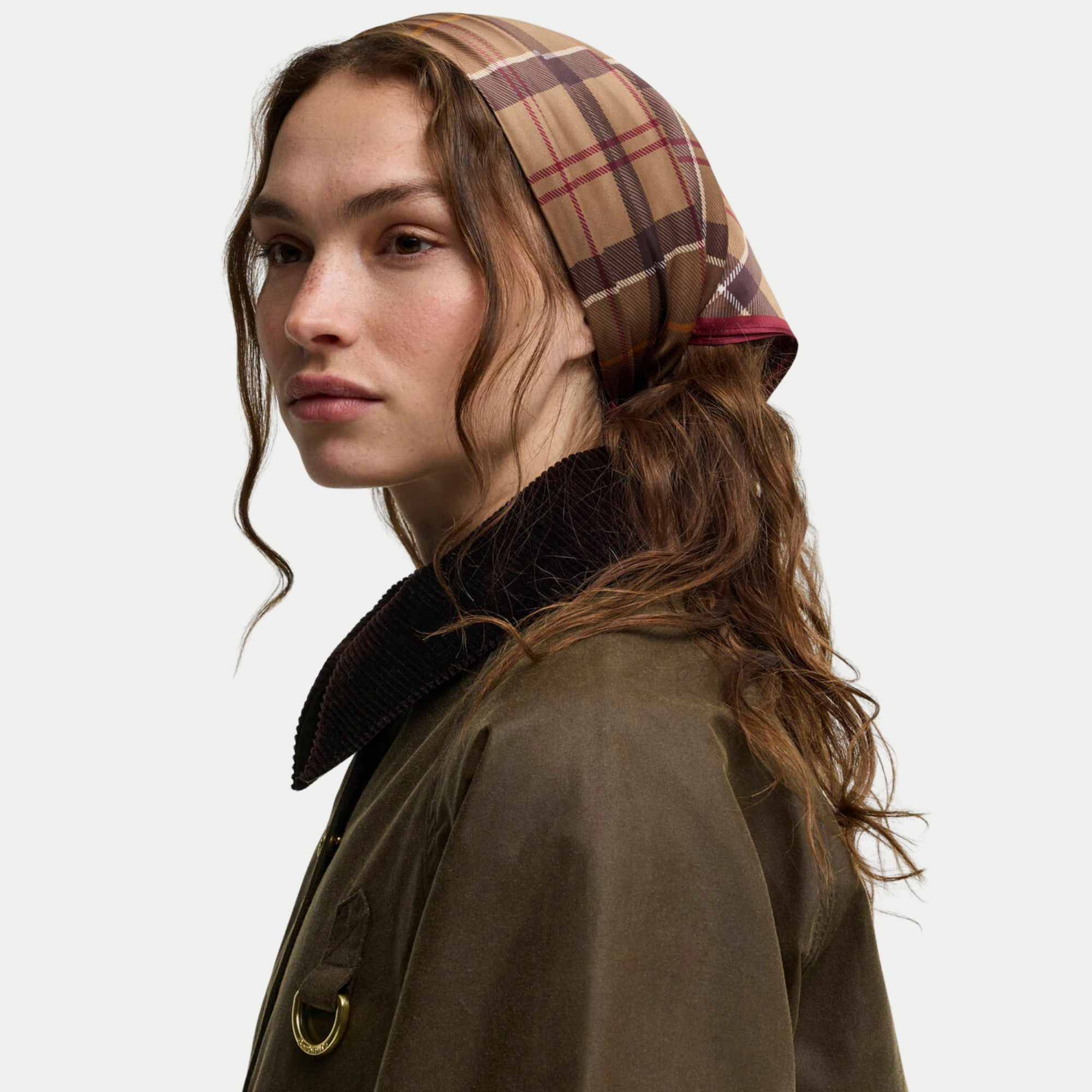 Foulard Kinsale - Tartan Marron