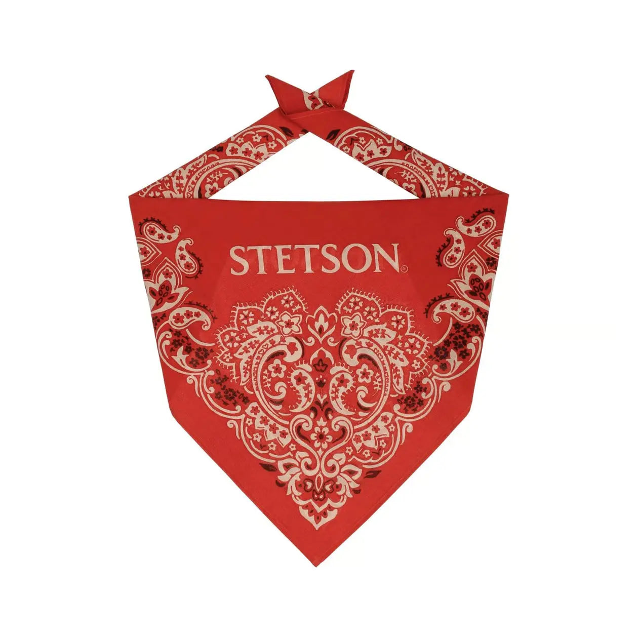 Bandana Paisley - Rouge - Stetson - détail 2