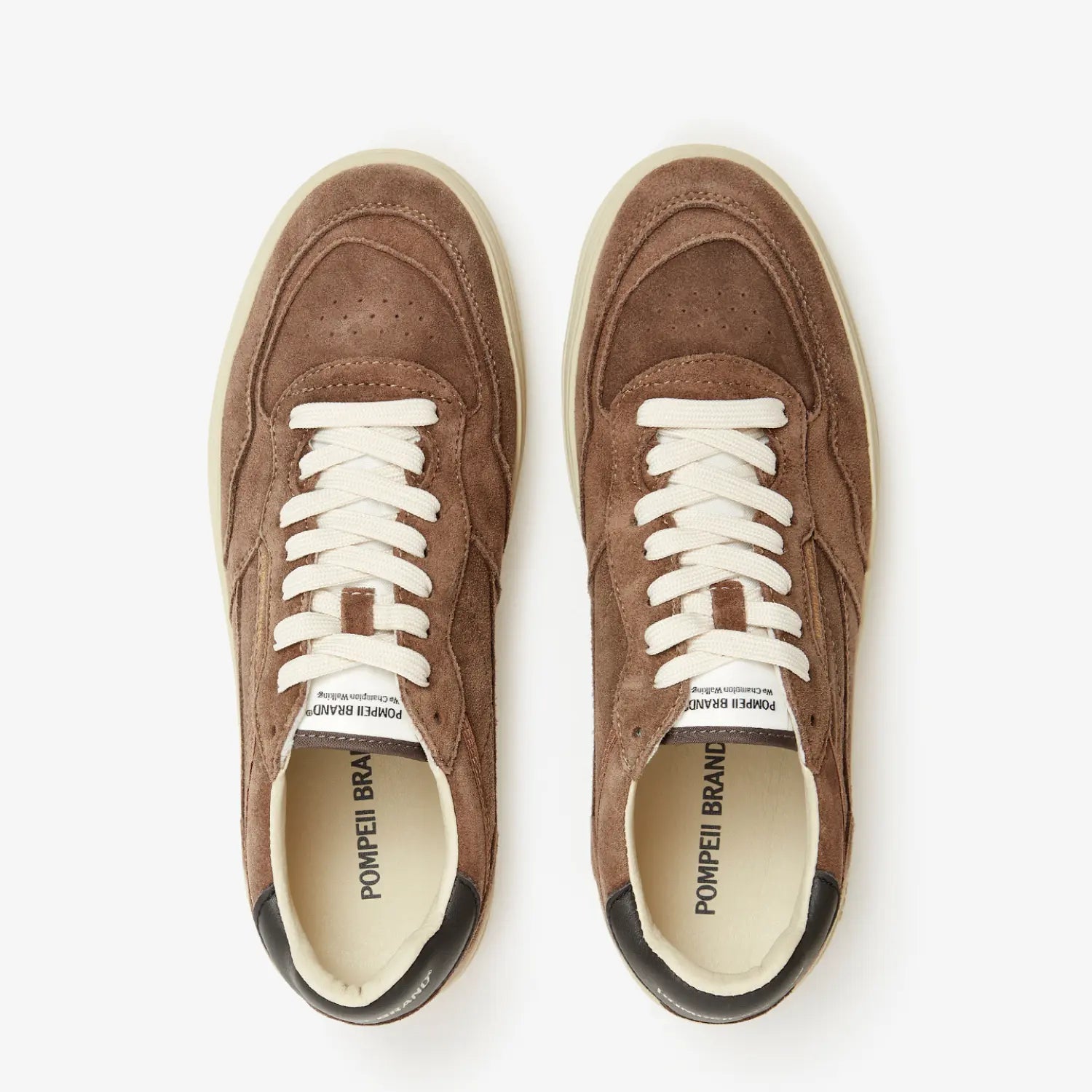 Baskets Elan Suede - Taupe - Pompeii Brand - détail 2