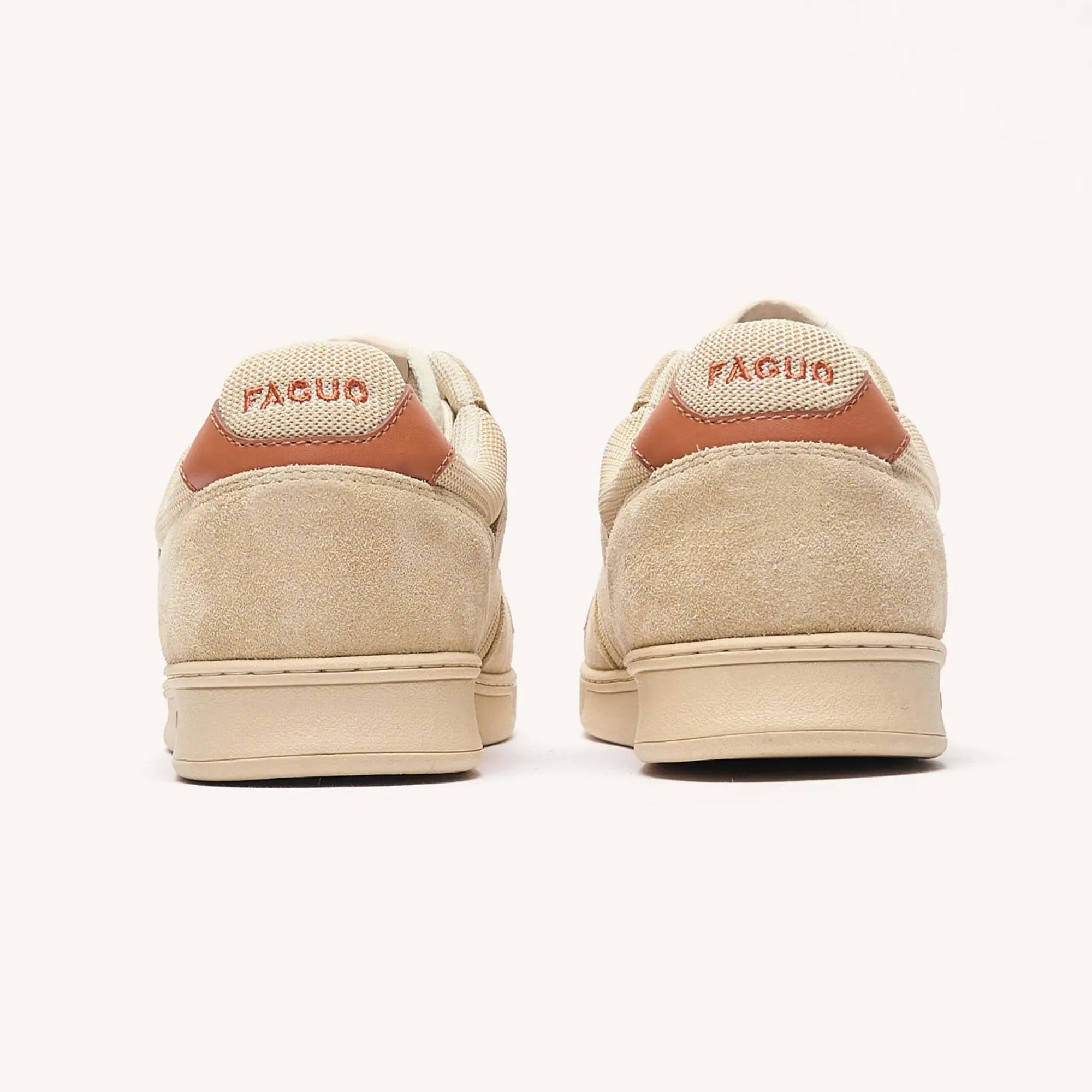 Baskets Palmer - Beige et Rouille - Faguo - détail 6