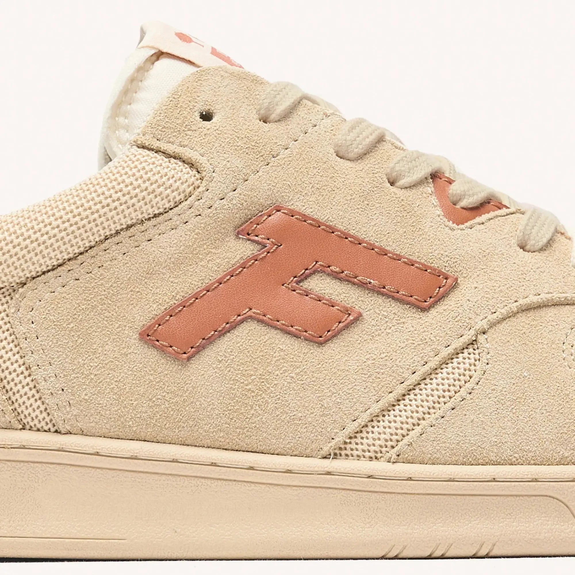 Baskets Palmer - Beige et Rouille - Faguo - détail 7