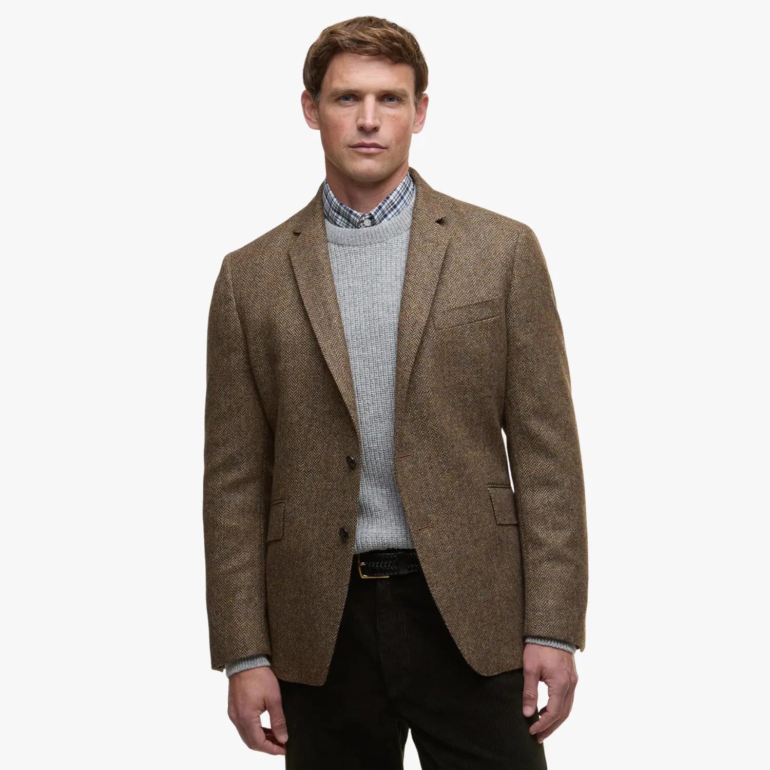 Blazer Chevrons Firth Moons - Marron - Barbour - détail 2