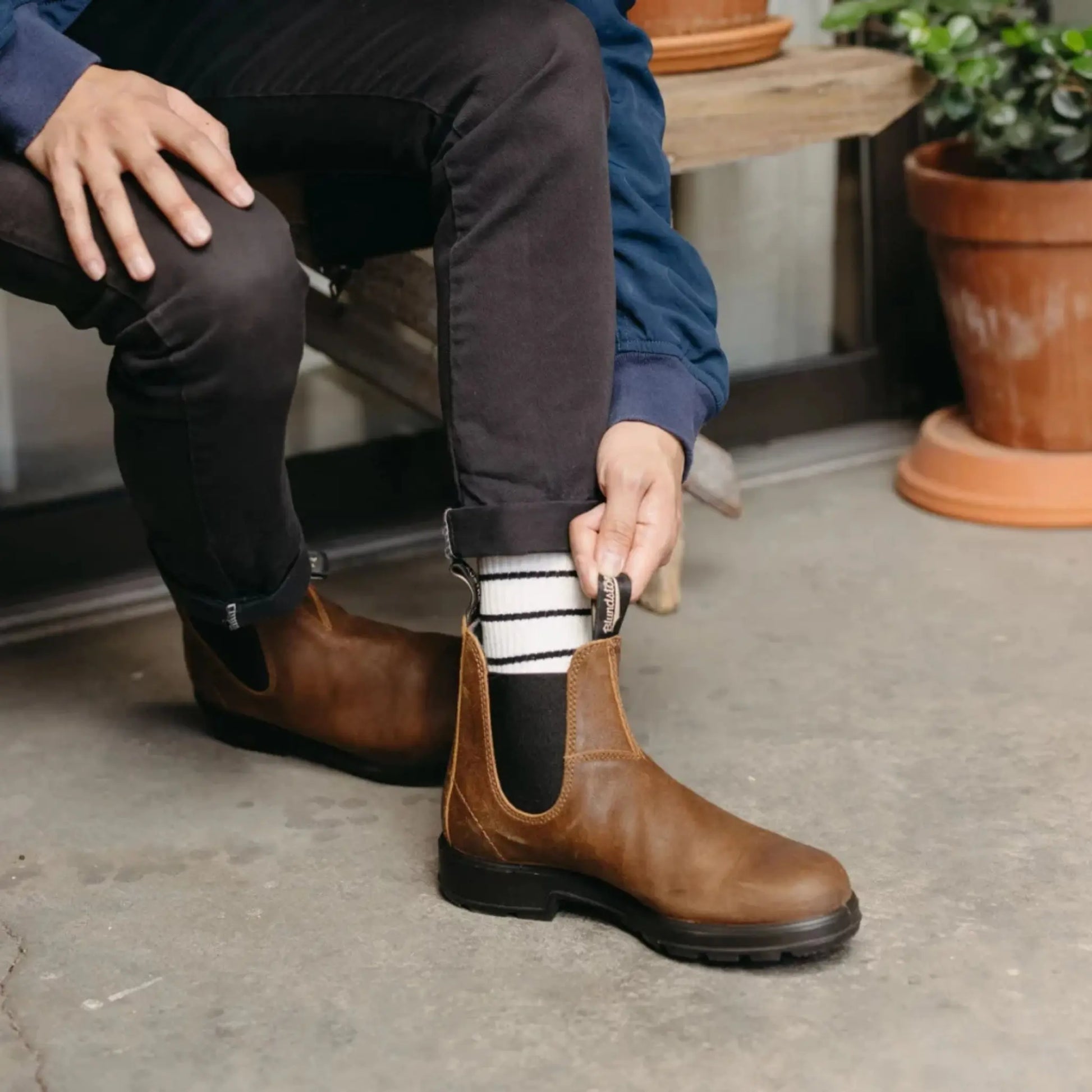 Boots Cheslea 1911 - Tobacco - Blundstone - détail 3