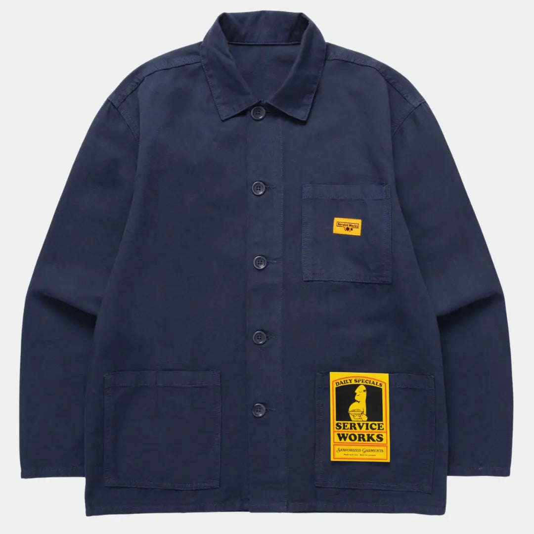 Canvas Chore Shirt - Dark Navy - Service Works
