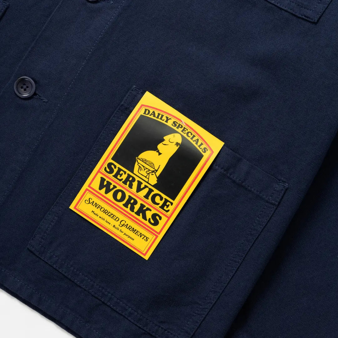 Canvas Chore Shirt - Dark Navy - Service Works - détail 6