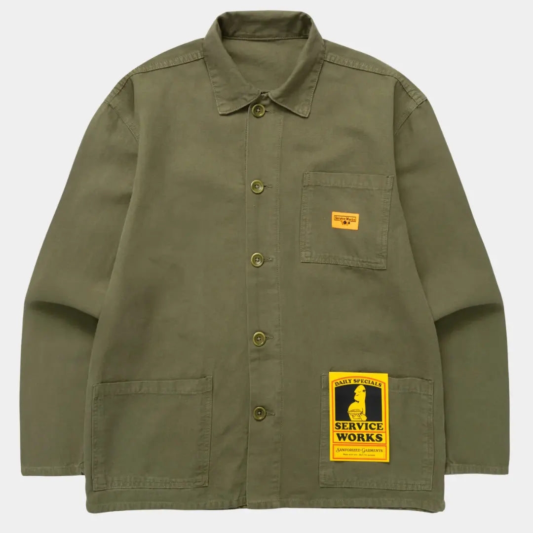 Canvas Chore Shirt - Olive - Service Works