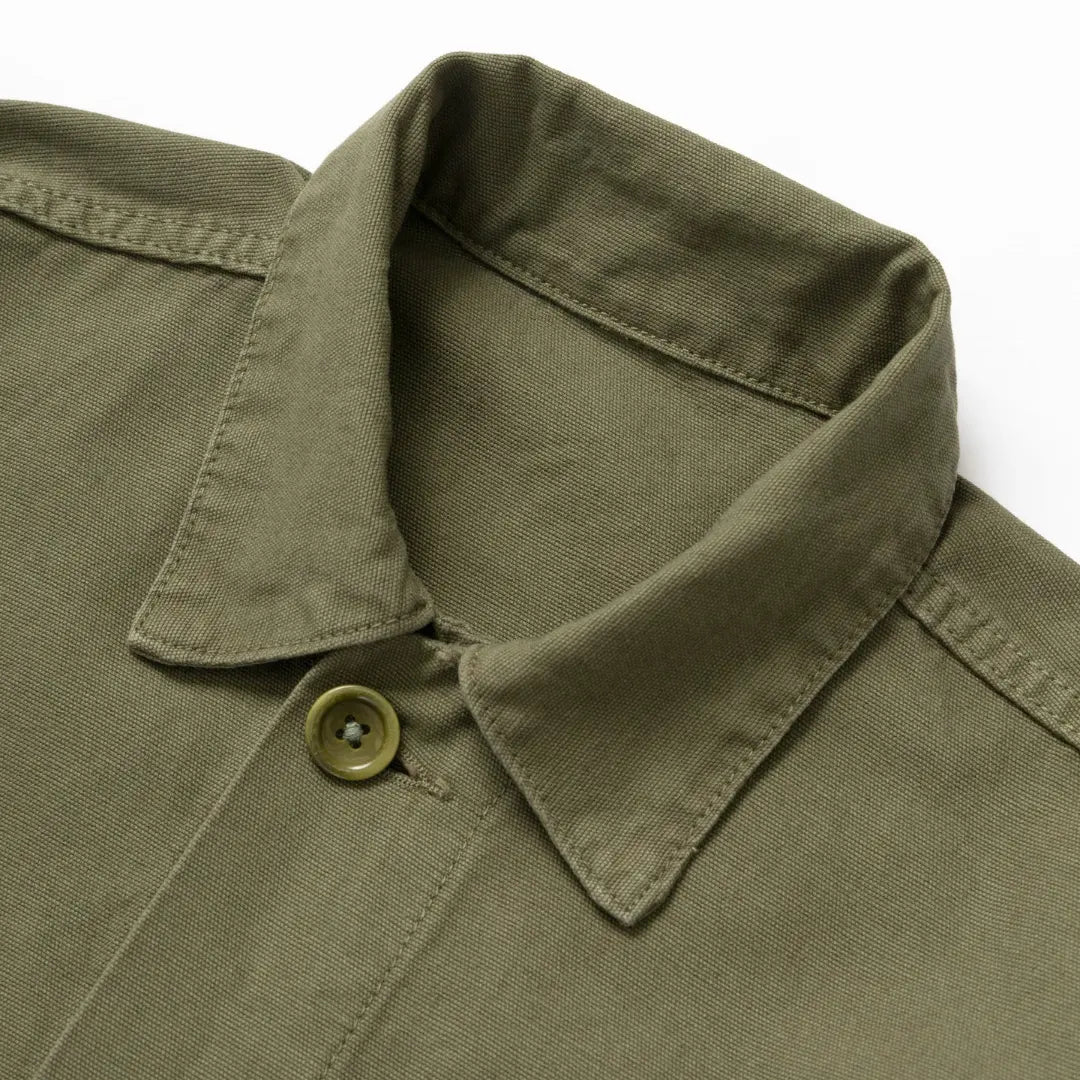 Canvas Chore Shirt - Olive - Service Works - détail 5