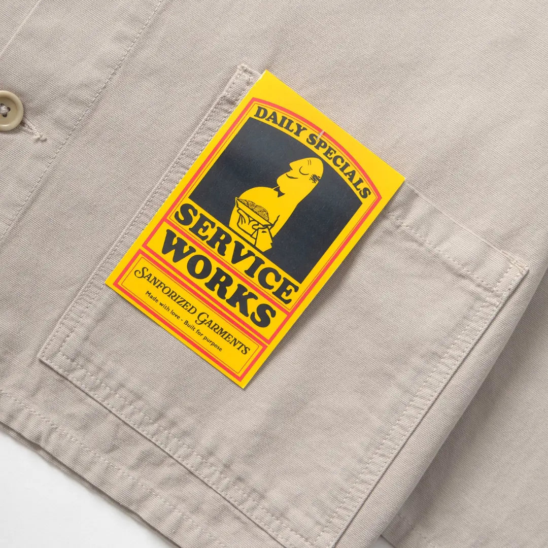 Canvas Chore Shirt - Stone - Service Works - détail 5