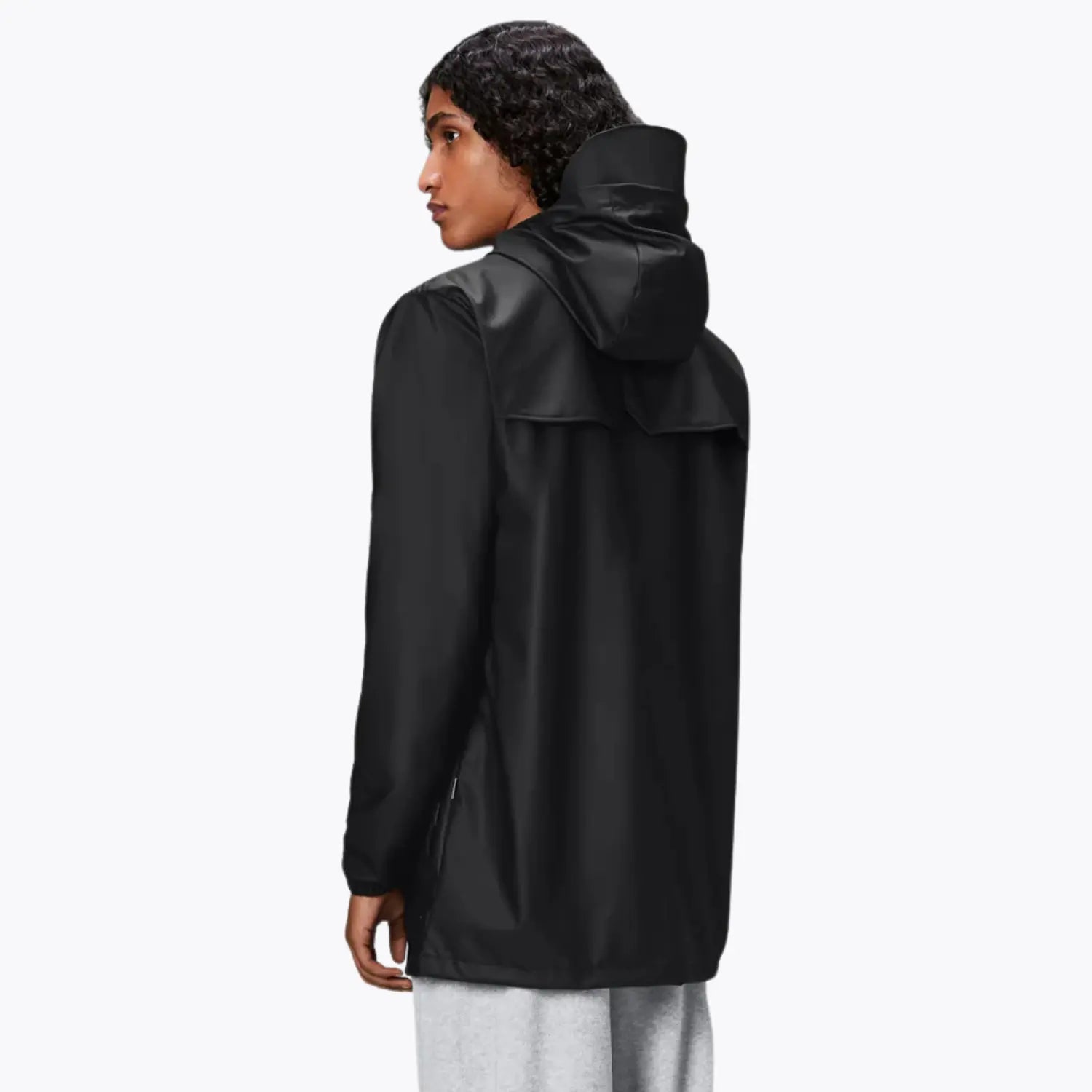 Cargo Long Jacket - Black - Rains - détail 3