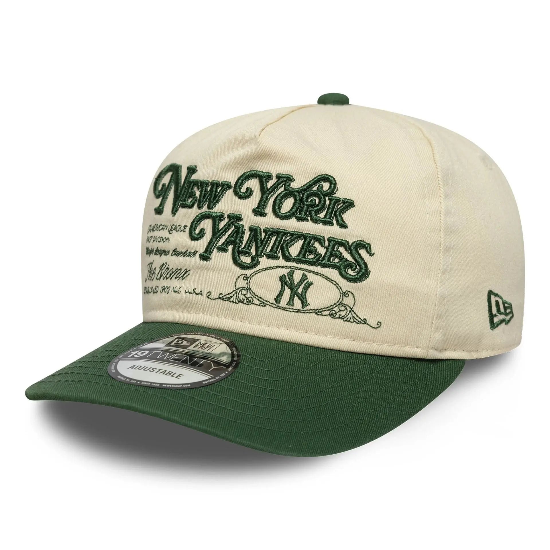 Casquette 19twenty New York Yankees Mlb Washed Graphic Vert Foncé - New Era