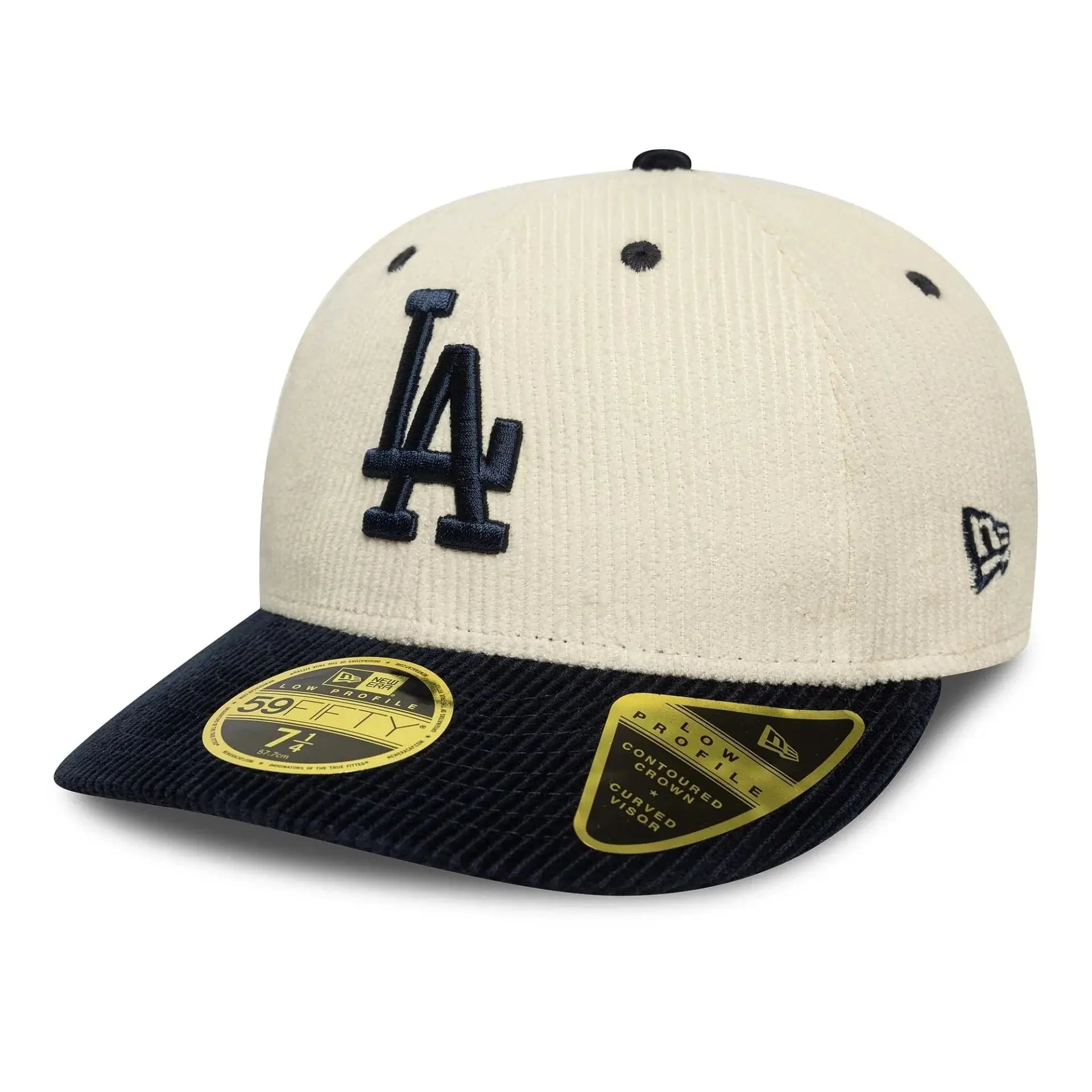 Casquette 59fifty Fitted Low Profile la Dodgers Mlb Cord - New Era