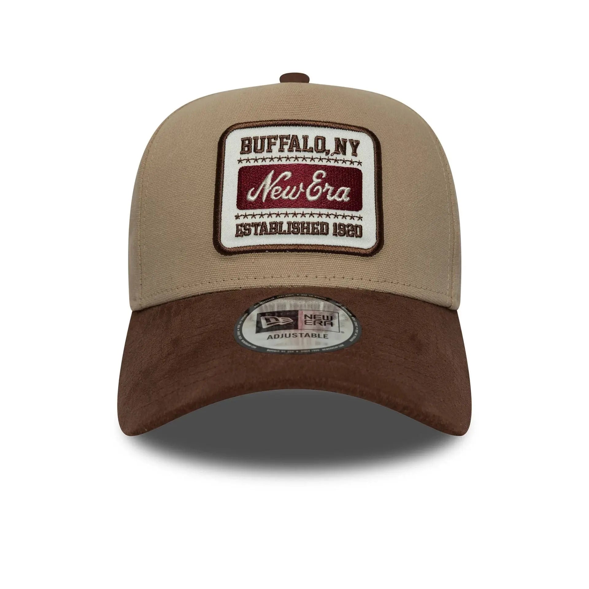 Casquette 9forty E-frame New Era Patch Suède Beige - New Era - détail 2