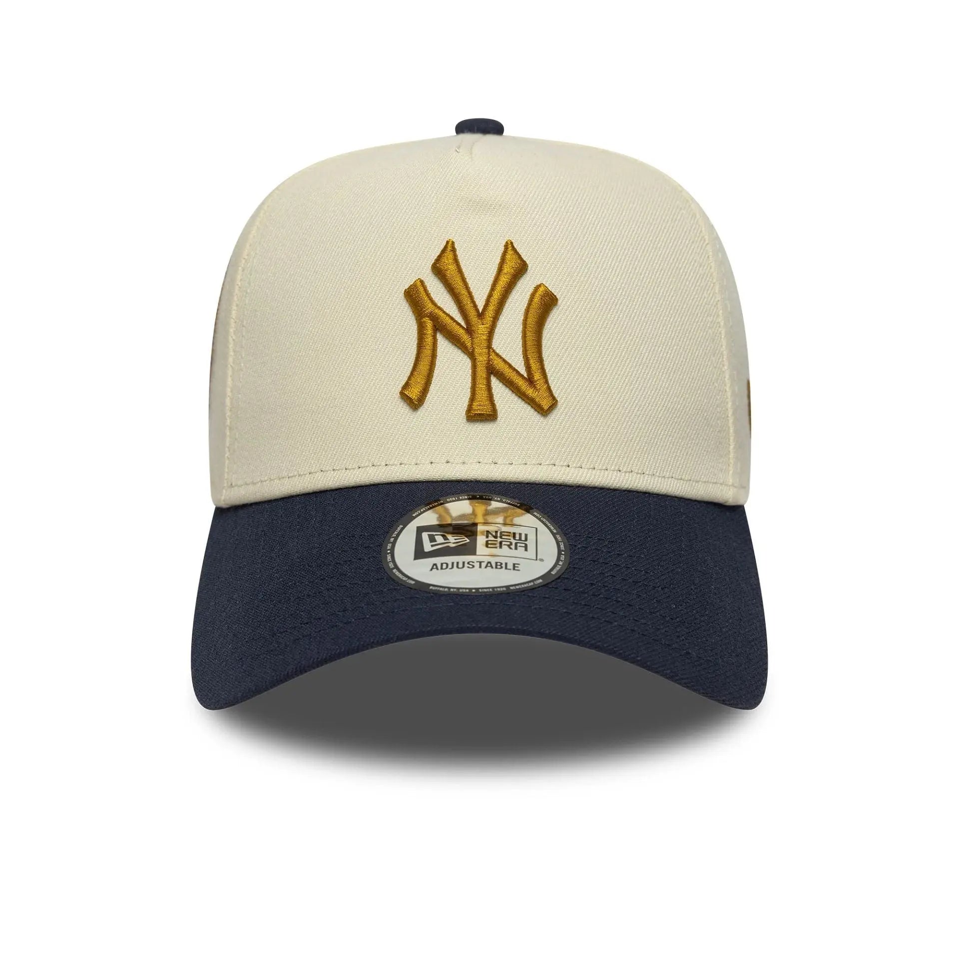 Casquette 9forty E-frame New York Yankees World Series Patch Crème - New Era - détail 2