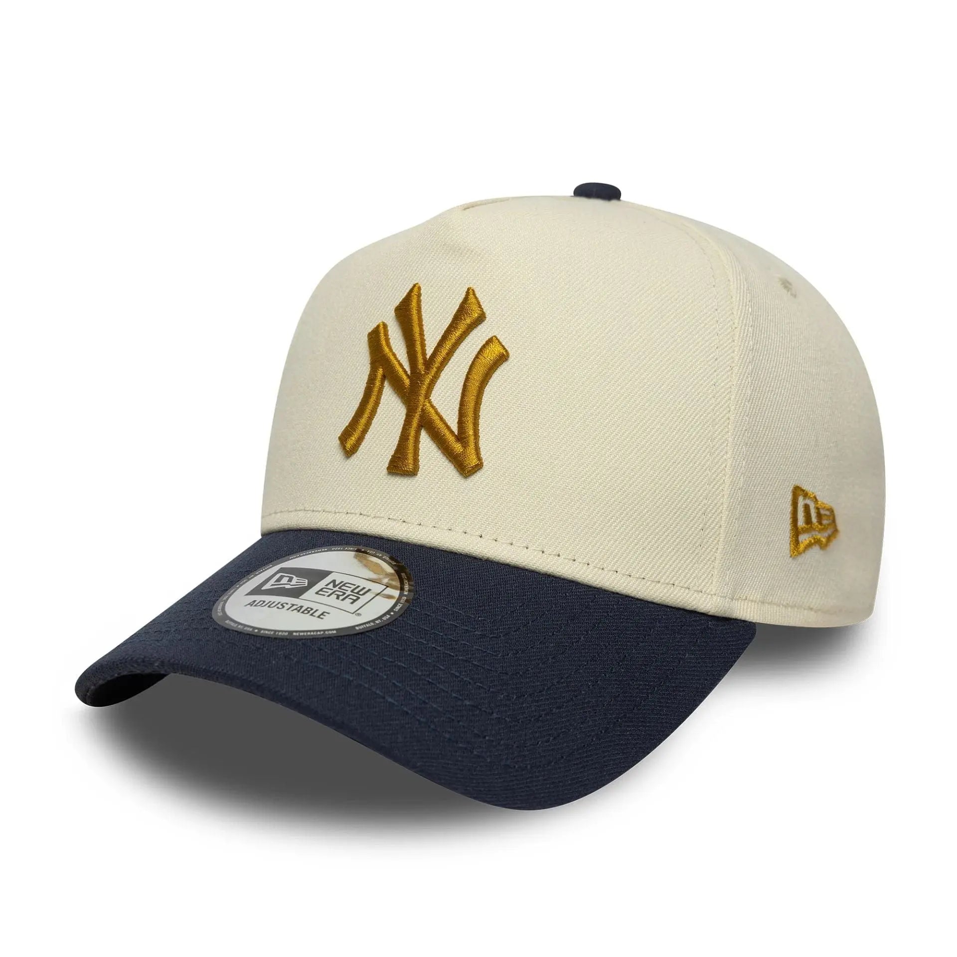 Casquette 9forty E-frame New York Yankees World Series Patch Crème - New Era - détail 3