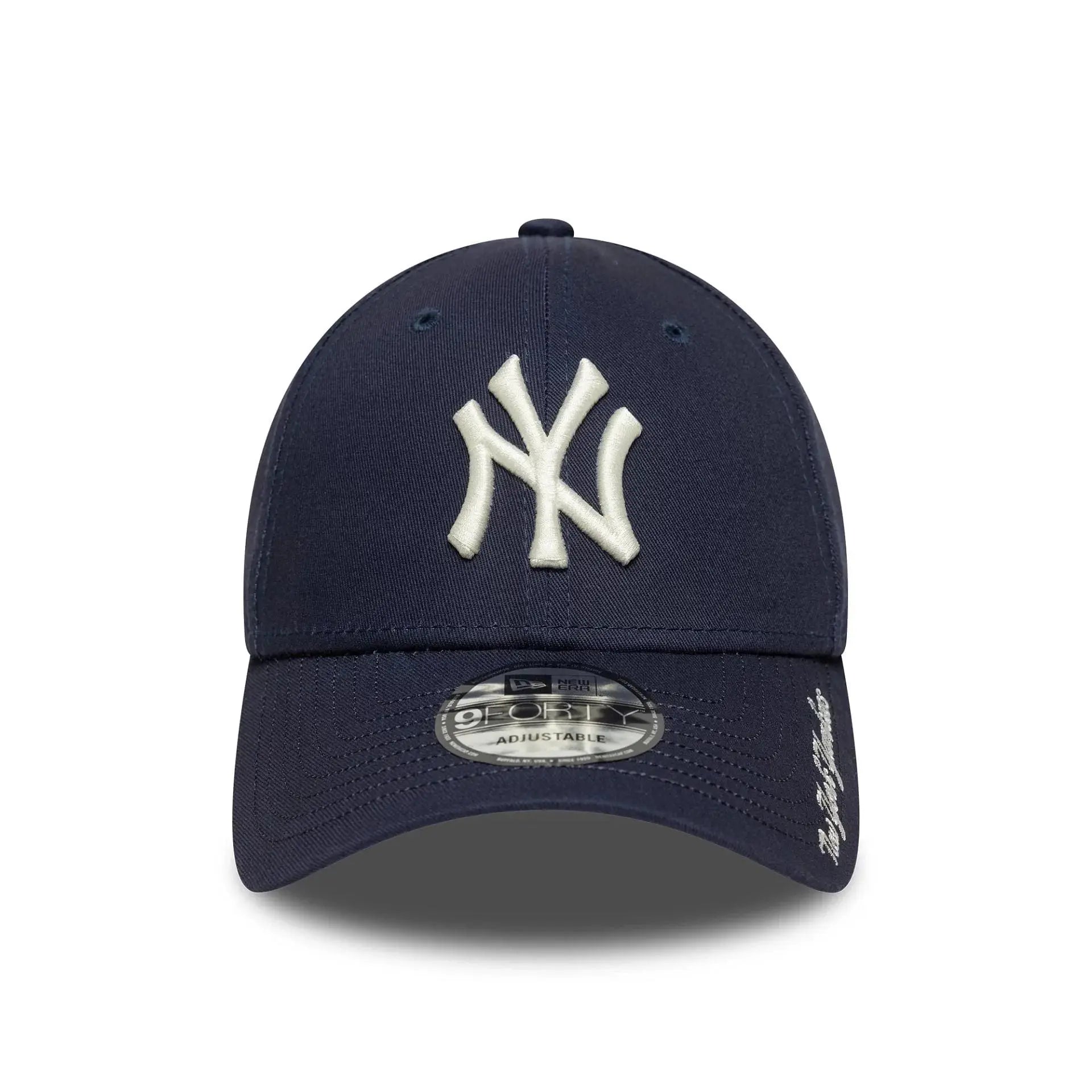 Casquette 9forty New York Yankees Script Bleu Marine - New Era - détail 2