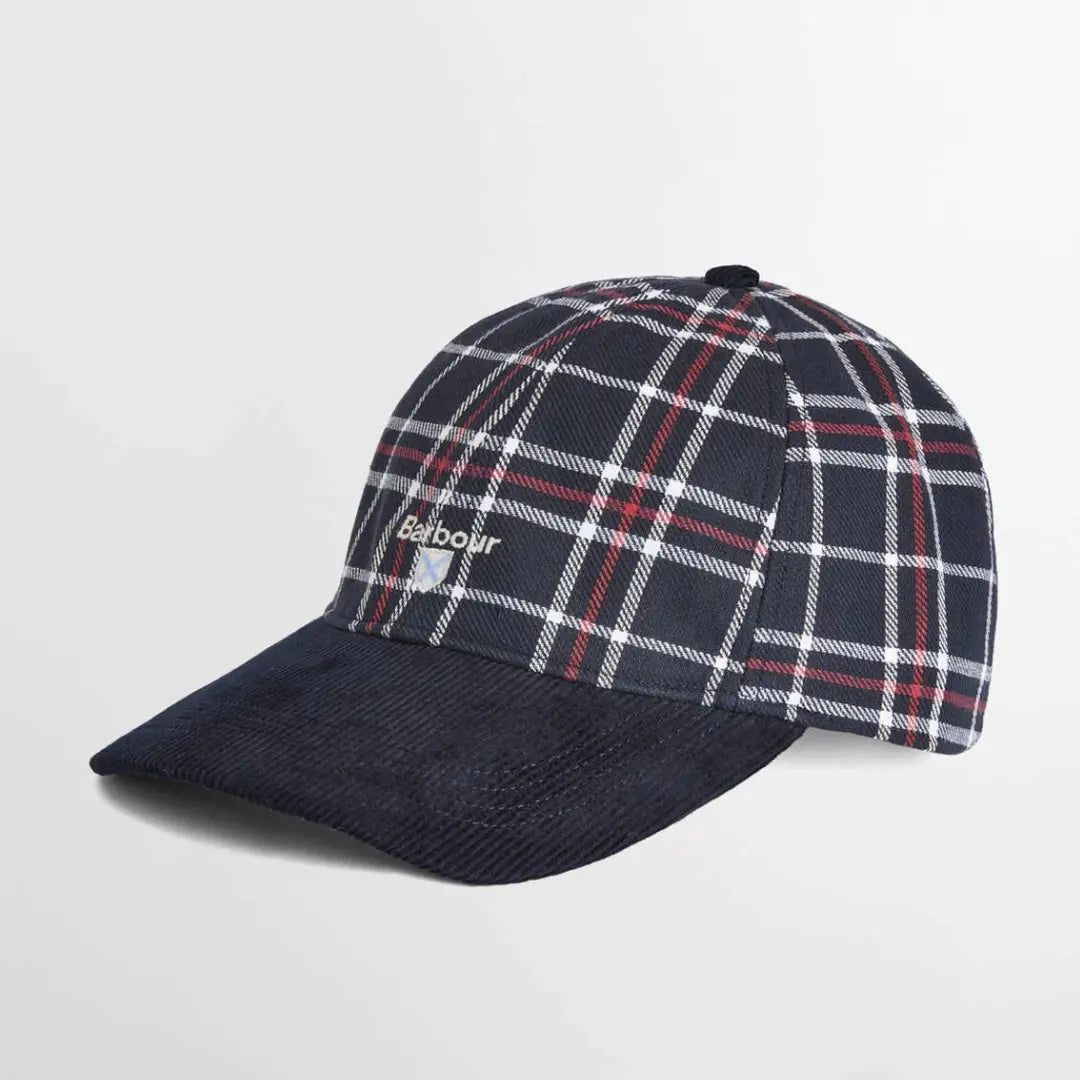 Casquette Benson - Navy et Red Check - Barbour