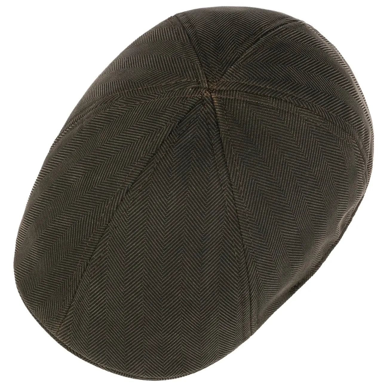 Casquette Duck Herringbone Marron / Olive - Stetson - détail 2