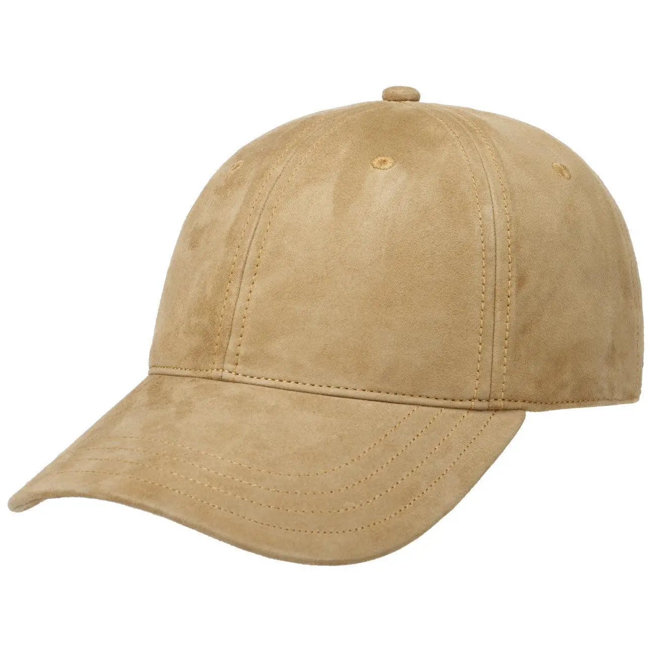 Casquette en Cuir Beige - Stetson - détail 2