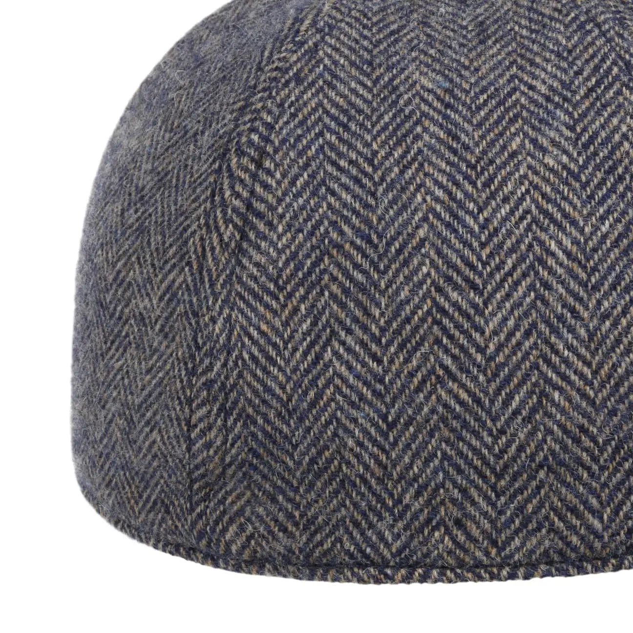 Casquette Laine Chevrons Plano - Beige et Bleu - Stetson - détail 4