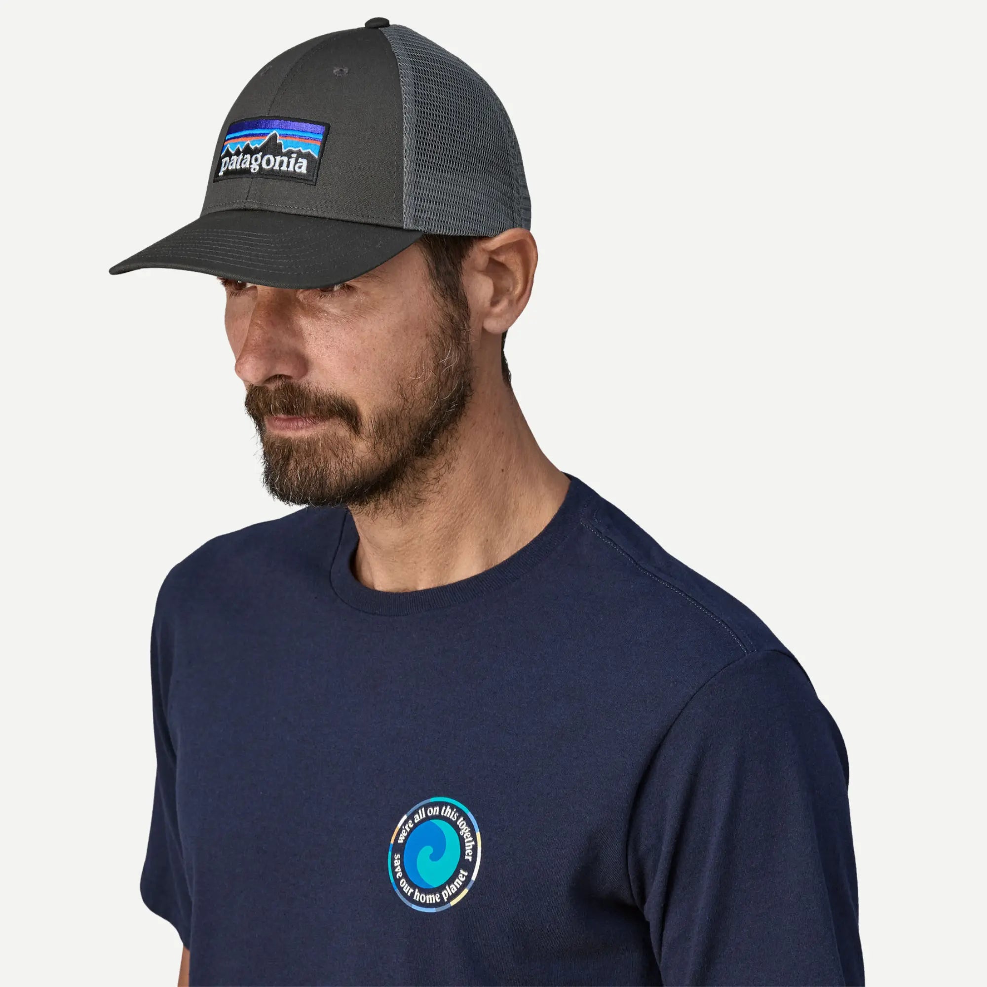 Casquette P-6 Logo Lopro Trucker - Forge Grey - Patagonia - détail 3