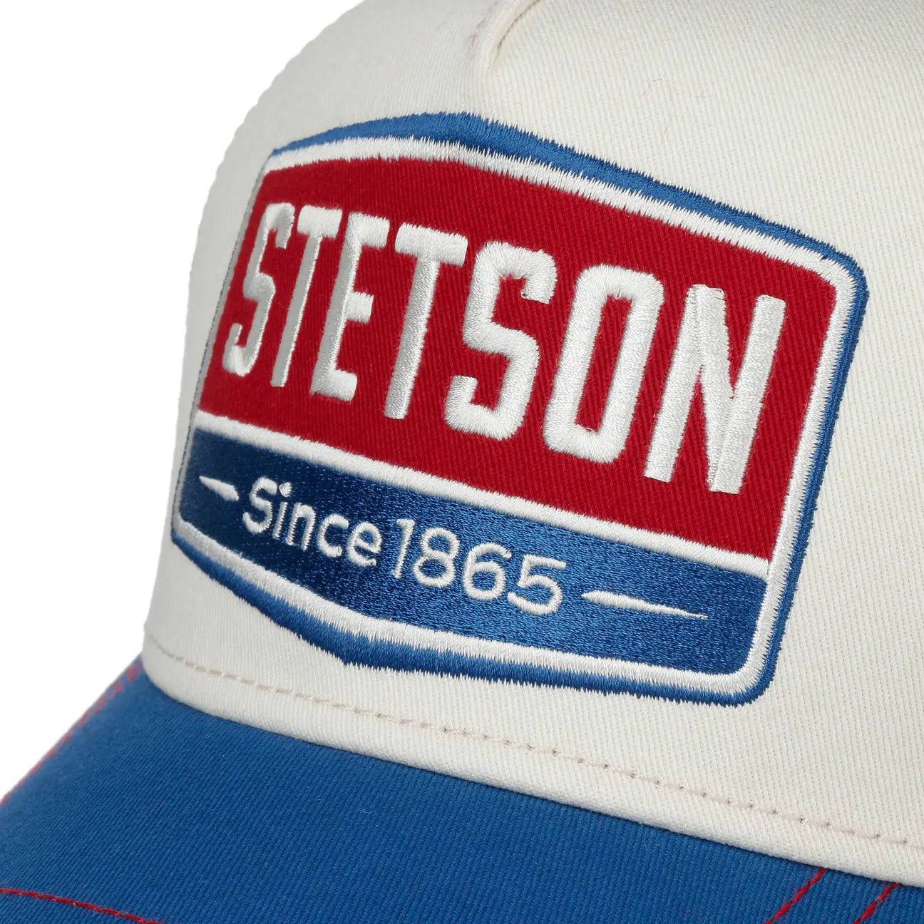 Casquette Trucker Highway Bleu et Rouge - Stetson - détail 5
