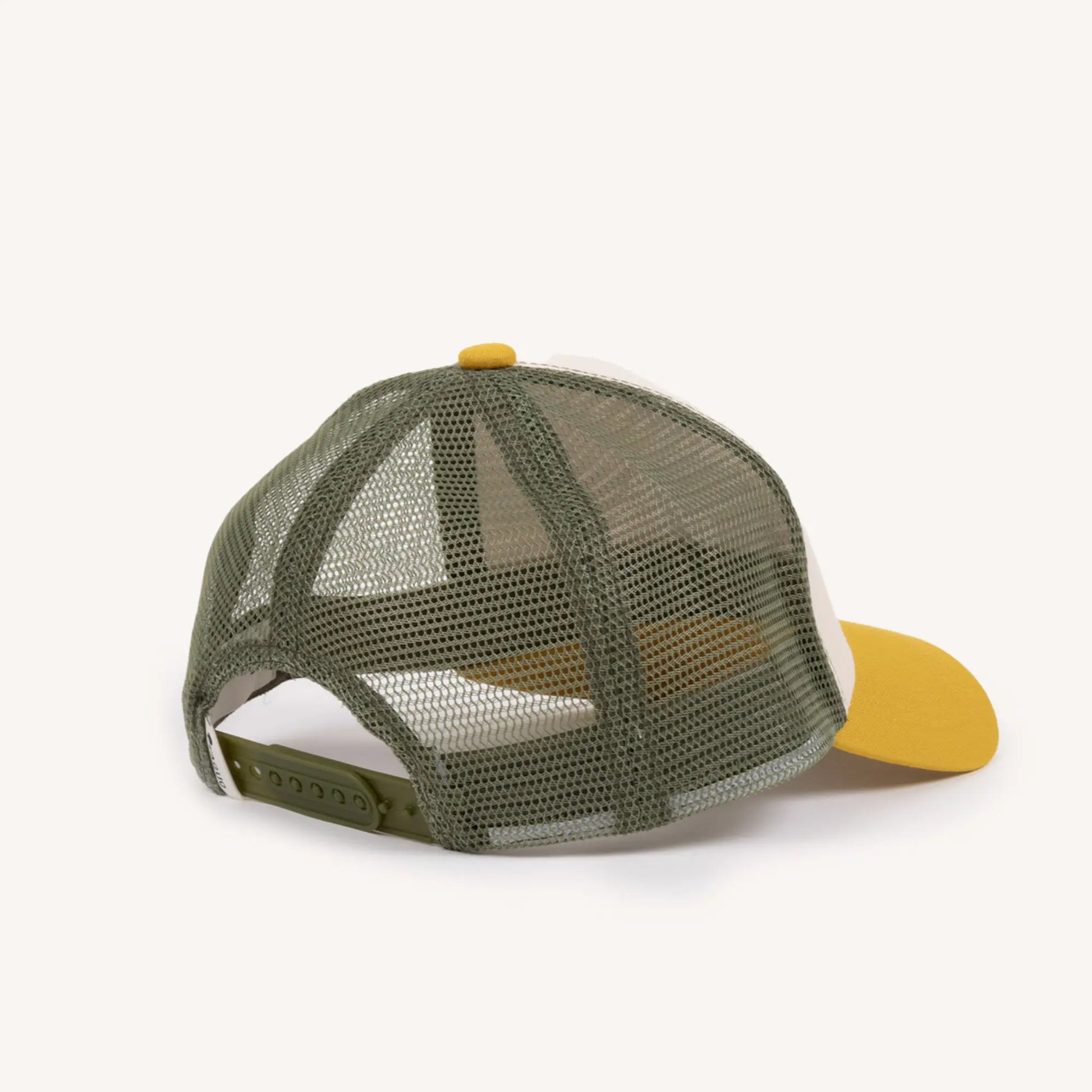 Casquette Trucker - Kaki et Jaune - Faguo - détail 2