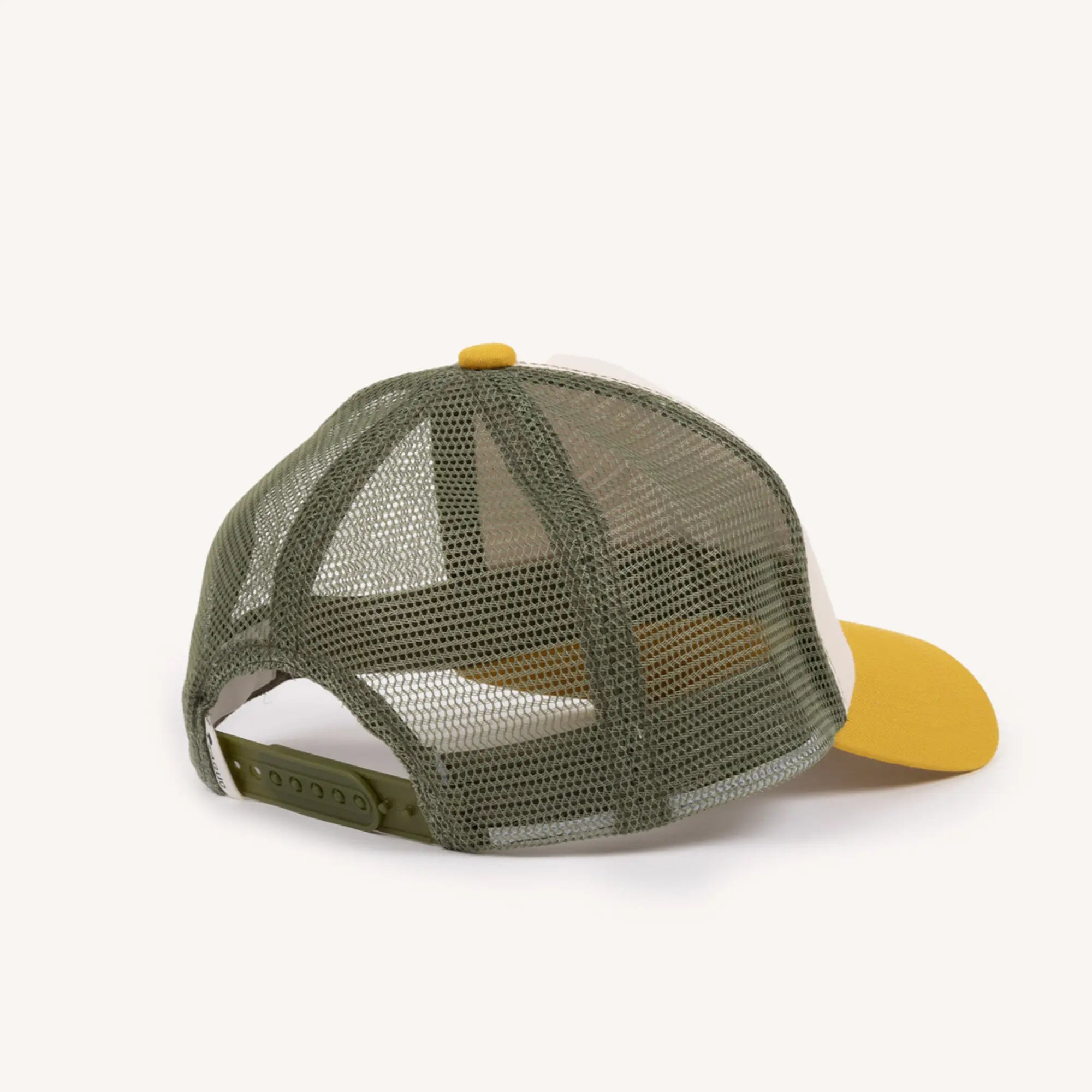 Casquette Trucker - Kaki et Jaune - Faguo - détail 2