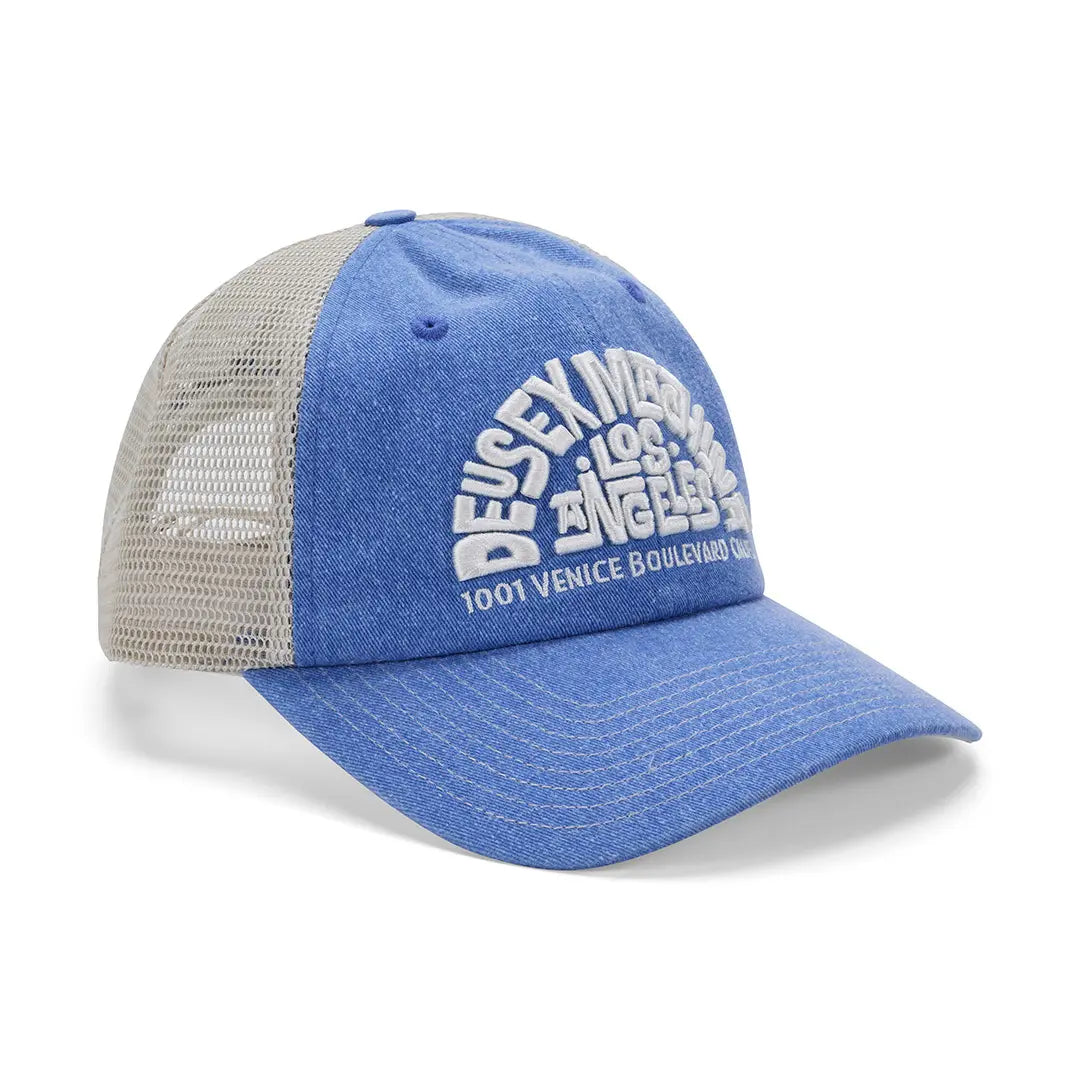 Casquette Trucker Los Angeles Adress - Bonnie Blue - Deus Ex Machina