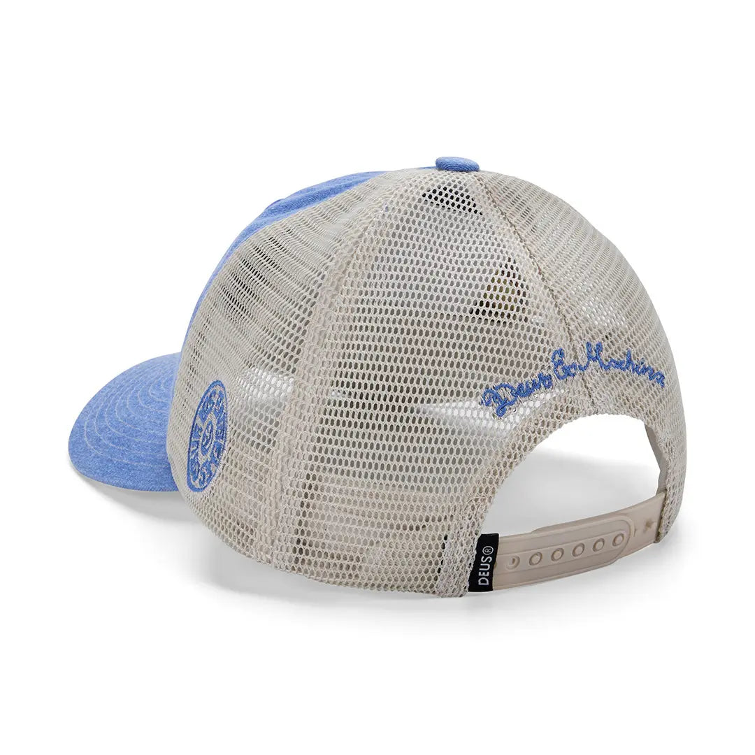 Casquette Trucker Los Angeles Adress - Bonnie Blue - Deus Ex Machina - détail 3