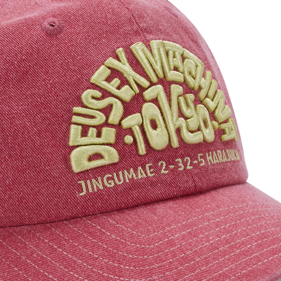 Casquette Trucker Tokyo Adress - Melon Red - Deus Ex Machina - détail 2