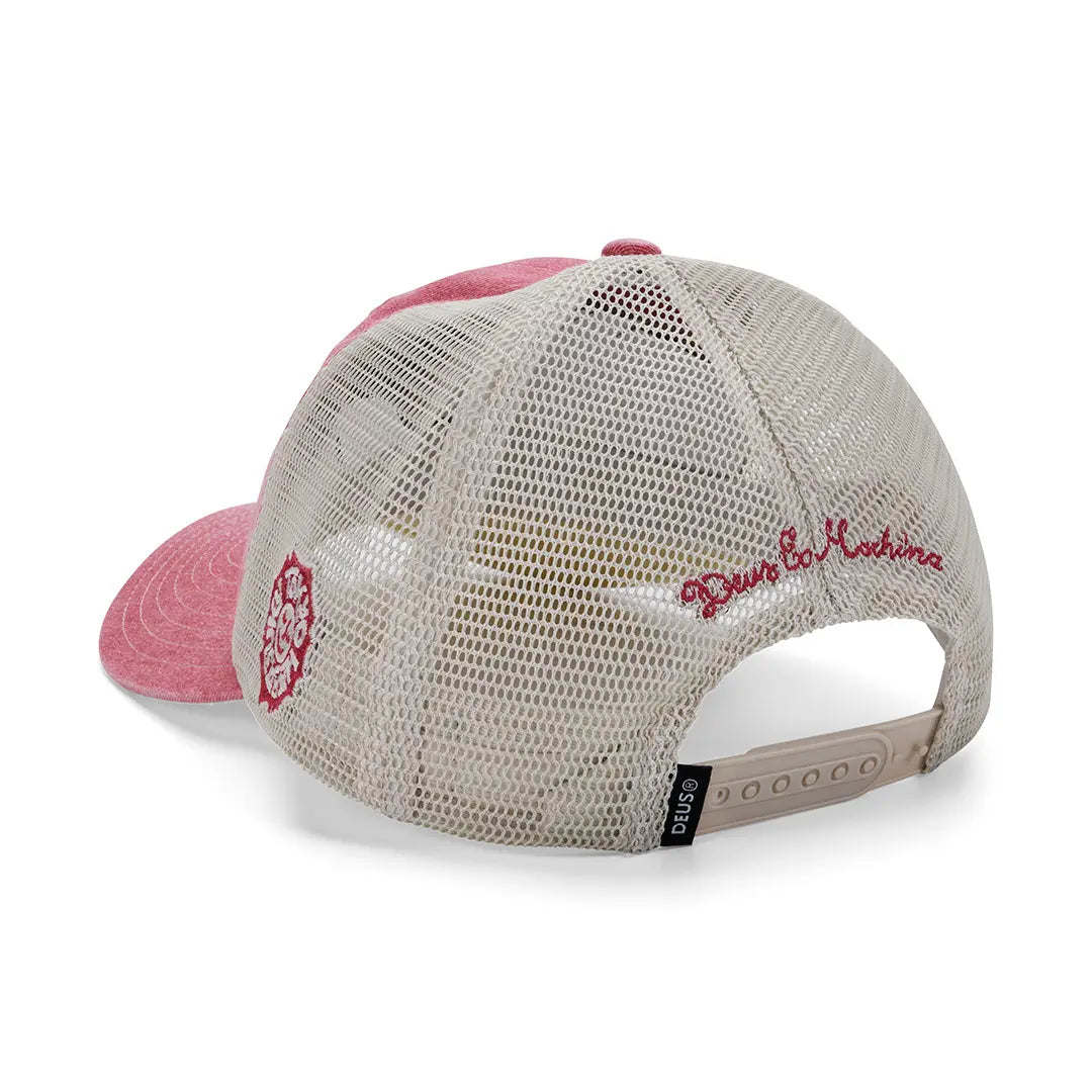 Casquette Trucker Tokyo Adress - Melon Red - Deus Ex Machina - détail 3