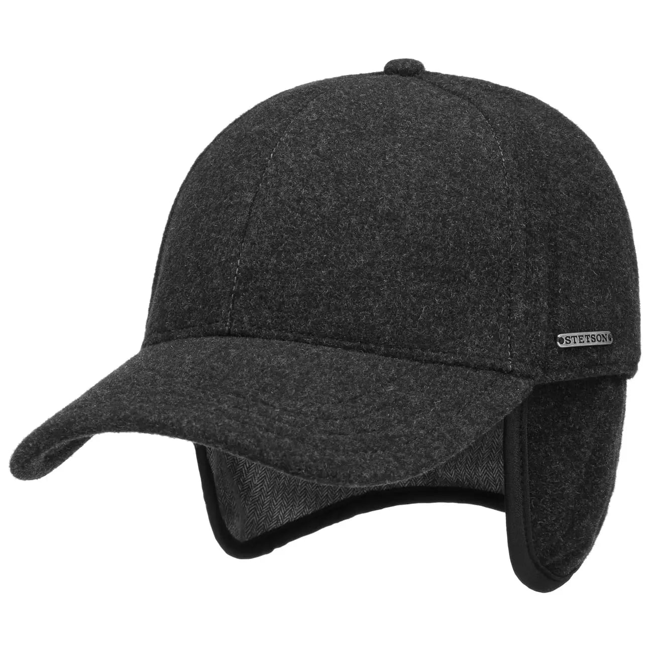 Casquette Laine Vaby Gris - Cache Oreilles - Stetson