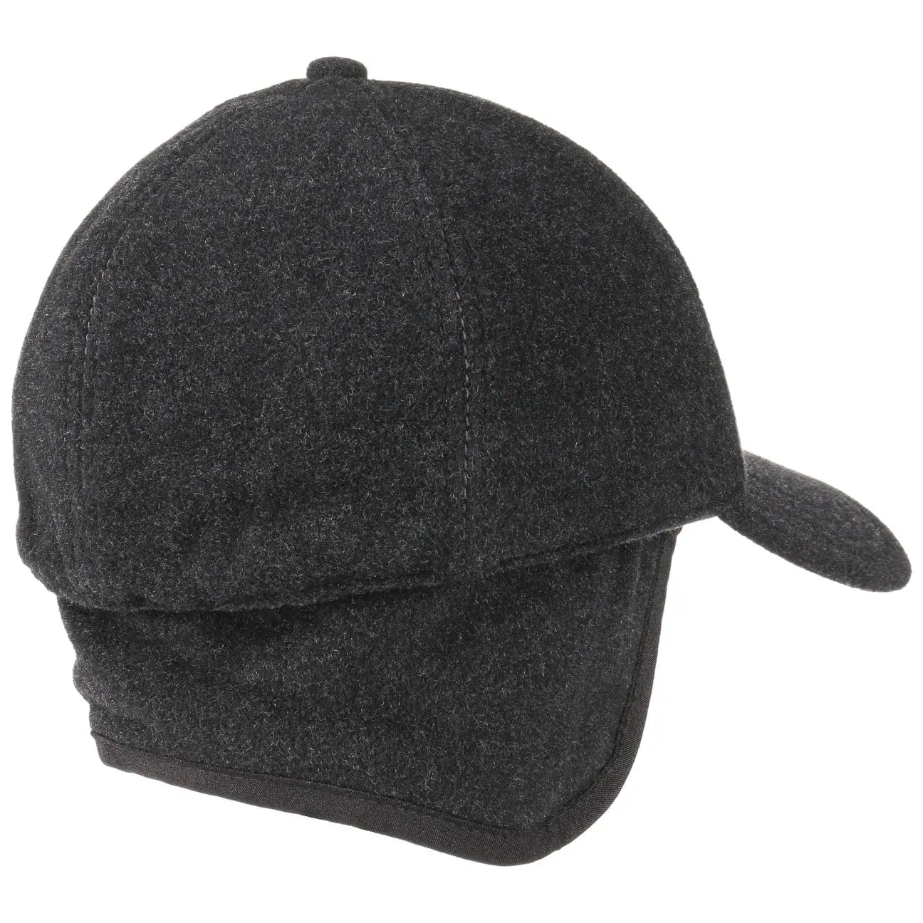 Casquette Laine Vaby Gris - Cache Oreilles - Stetson - détail 5