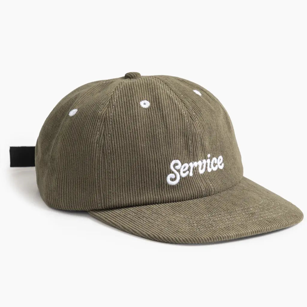 Casquette Velours Service Script Vert - Service Works