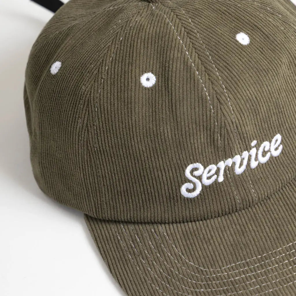 Casquette Velours Service Script Vert - Service Works - détail 2