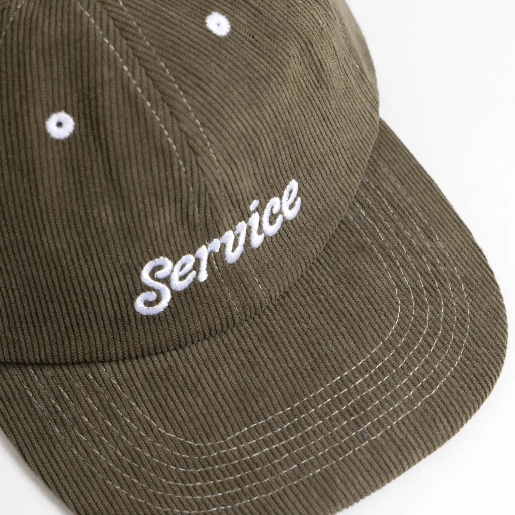 Casquette Velours Service Script Vert - Service Works - détail 3