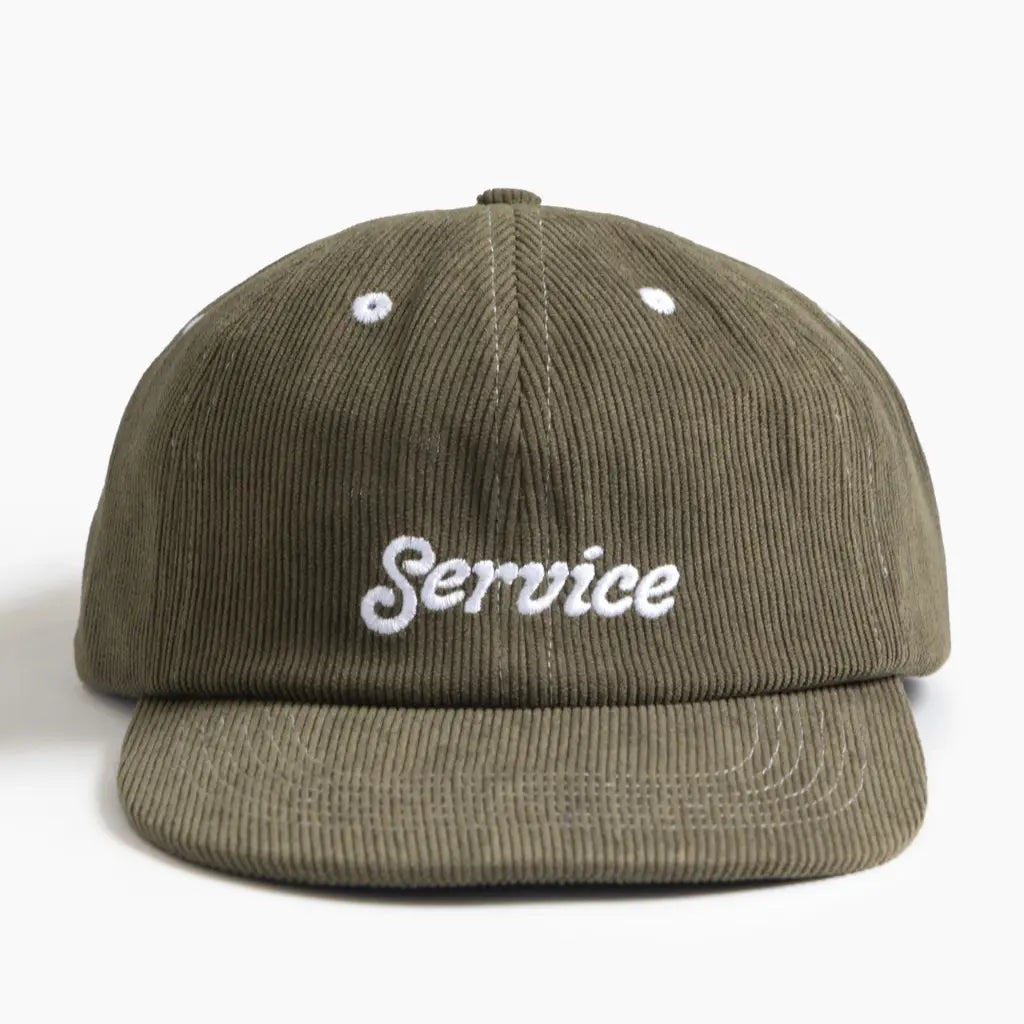 Casquette Velours Service Script Vert - Service Works - détail 4