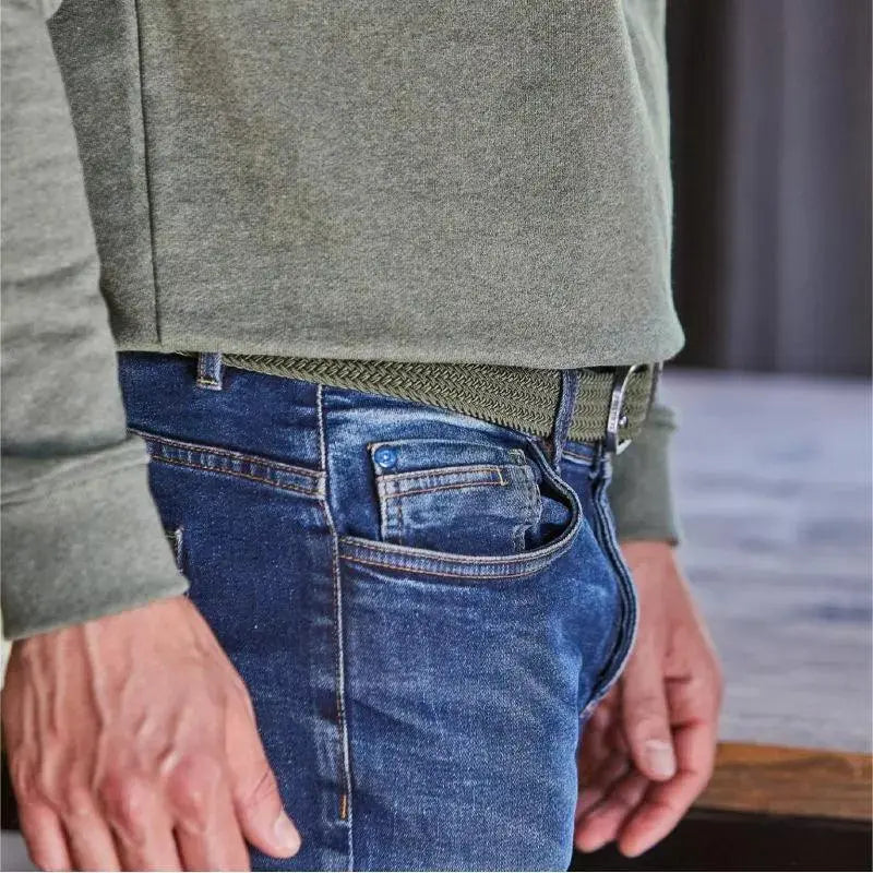 Ceinture Tressée Vert Armé - Billybelt - détail 3