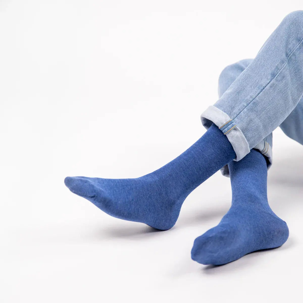 Chaussettes Bambou - Bleu Jean - Billybelt - détail 4