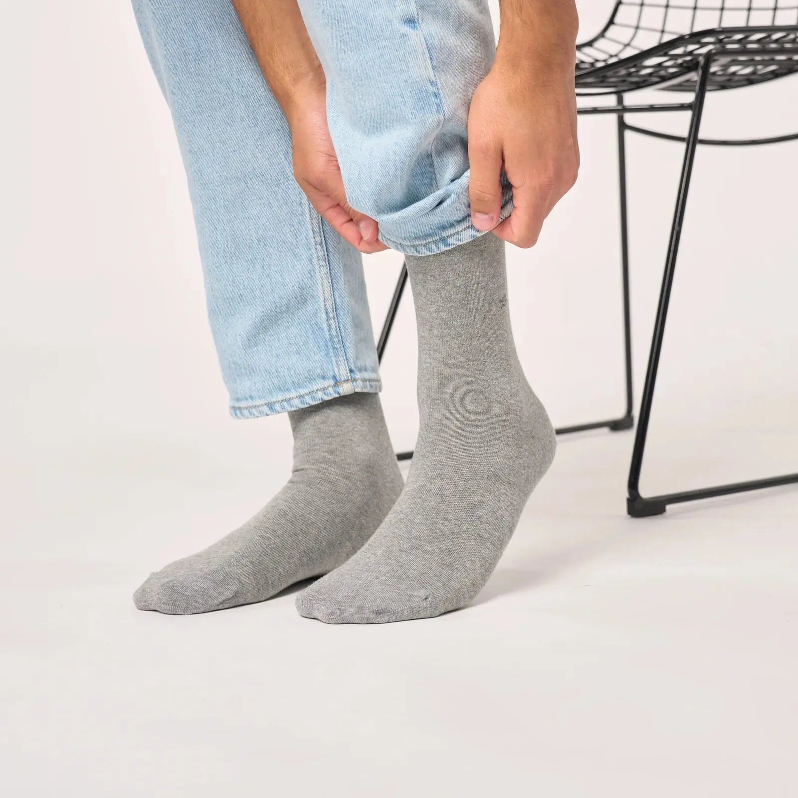 Chaussettes Bambou - Gris Clair - Billybelt - détail 3