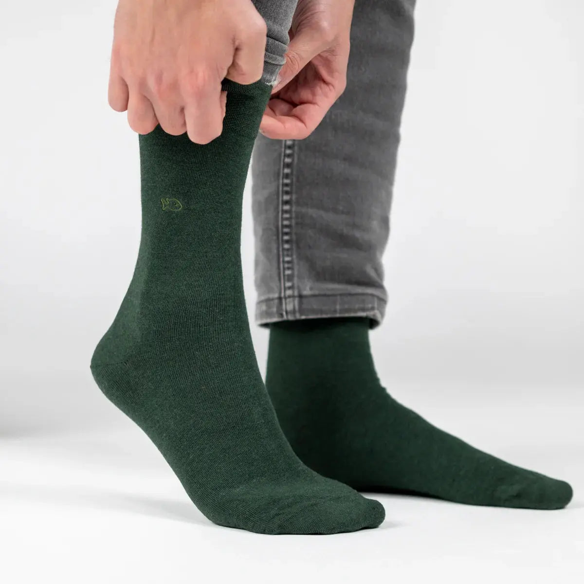 Chaussettes Bambou - Vert - Billybelt - détail 2