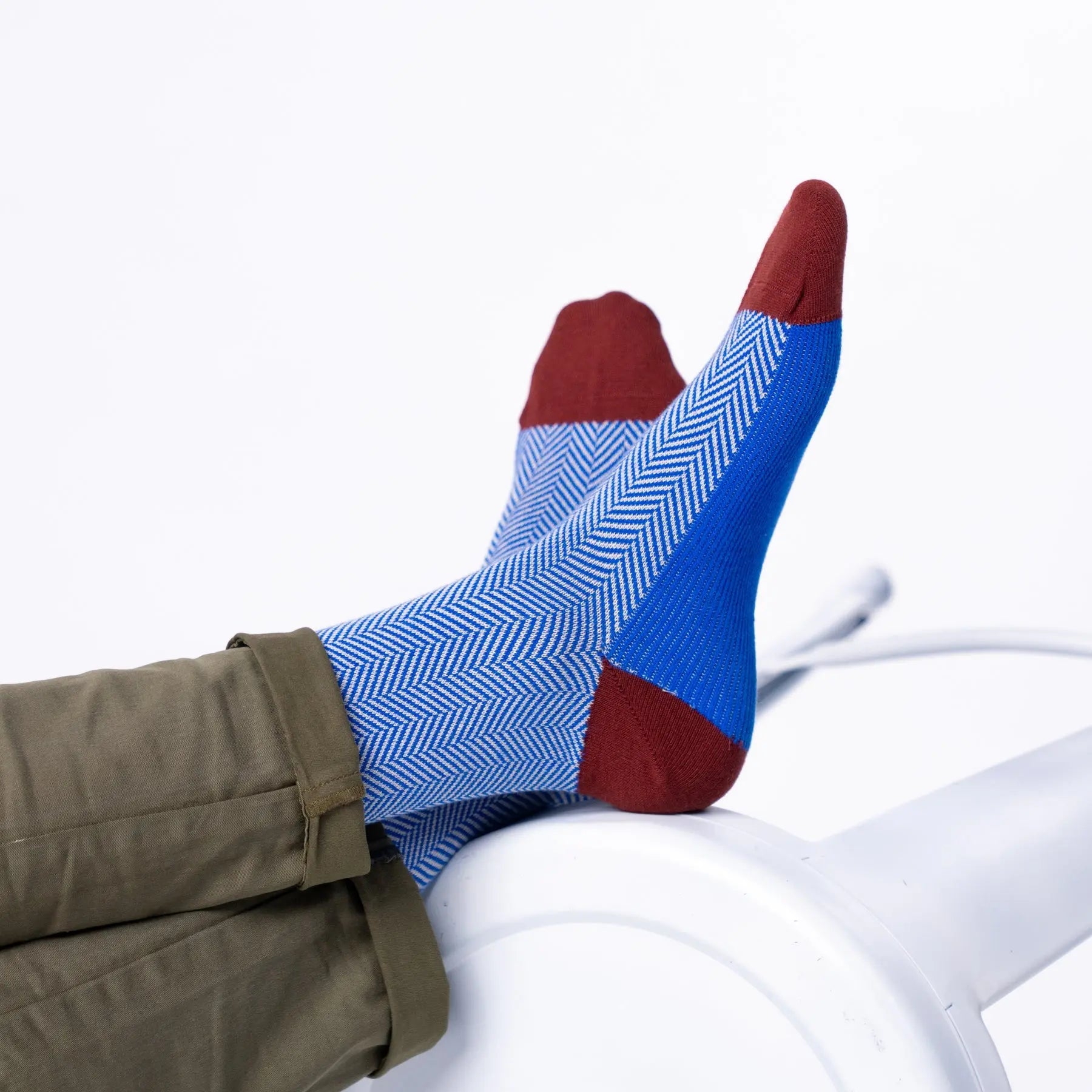 Chaussettes Chevrons - Merle Bleu - Billybelt - détail 3