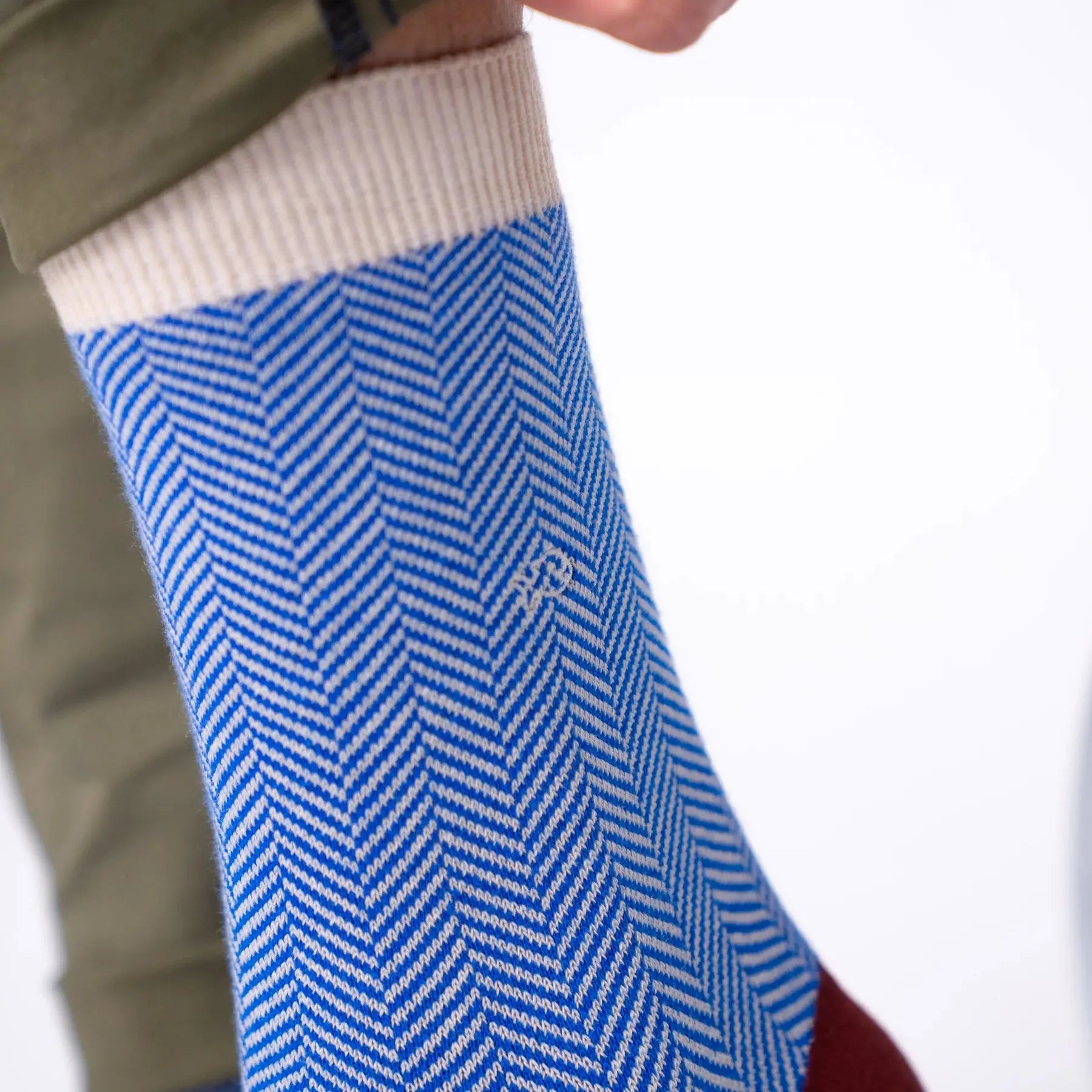 Chaussettes Chevrons - Merle Bleu - Billybelt - détail 4