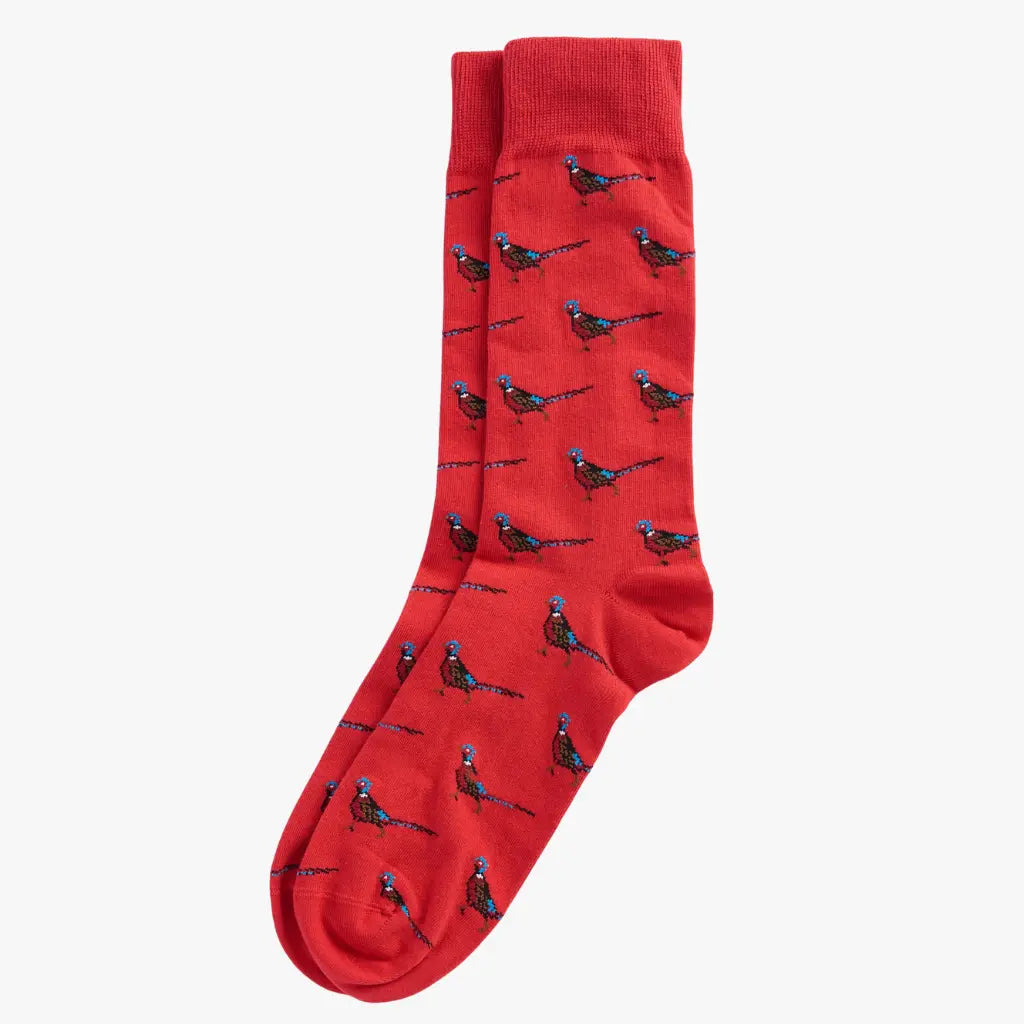 Chaussettes Mavin Faisans - Rouge - Barbour