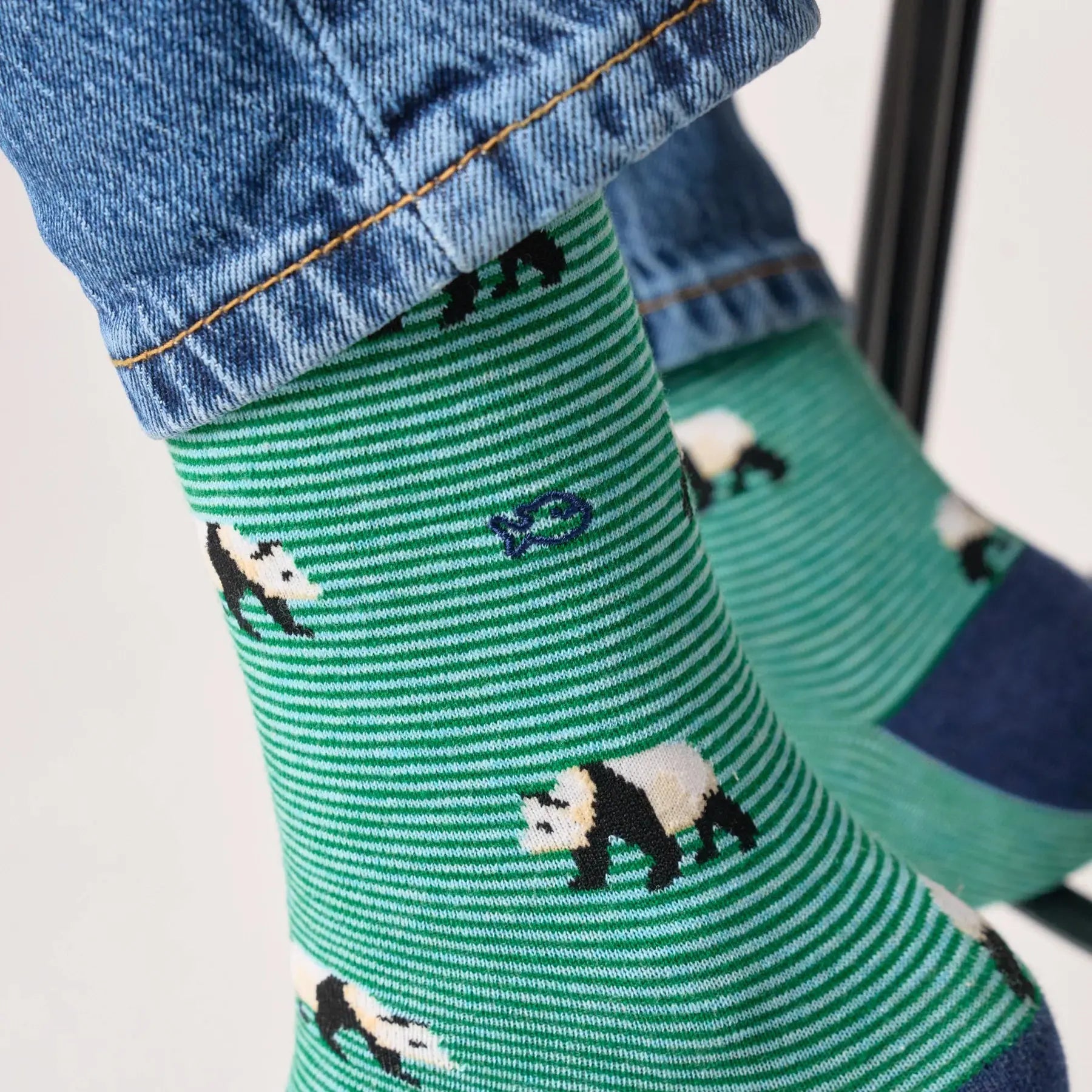Chaussettes Panda Blanc - Billybelt - détail 3