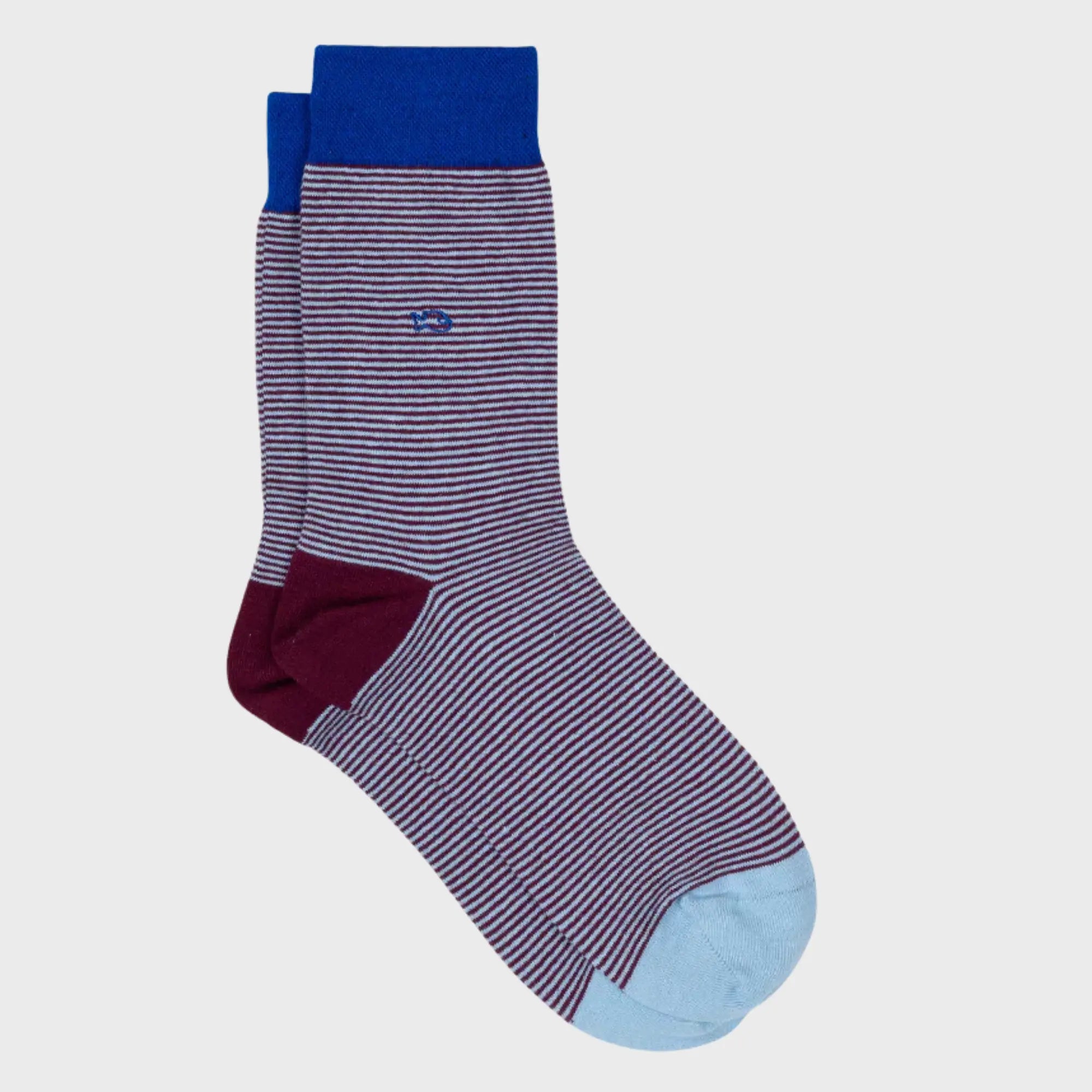 Chaussettes Rayures - Bourgogne - Billybelt