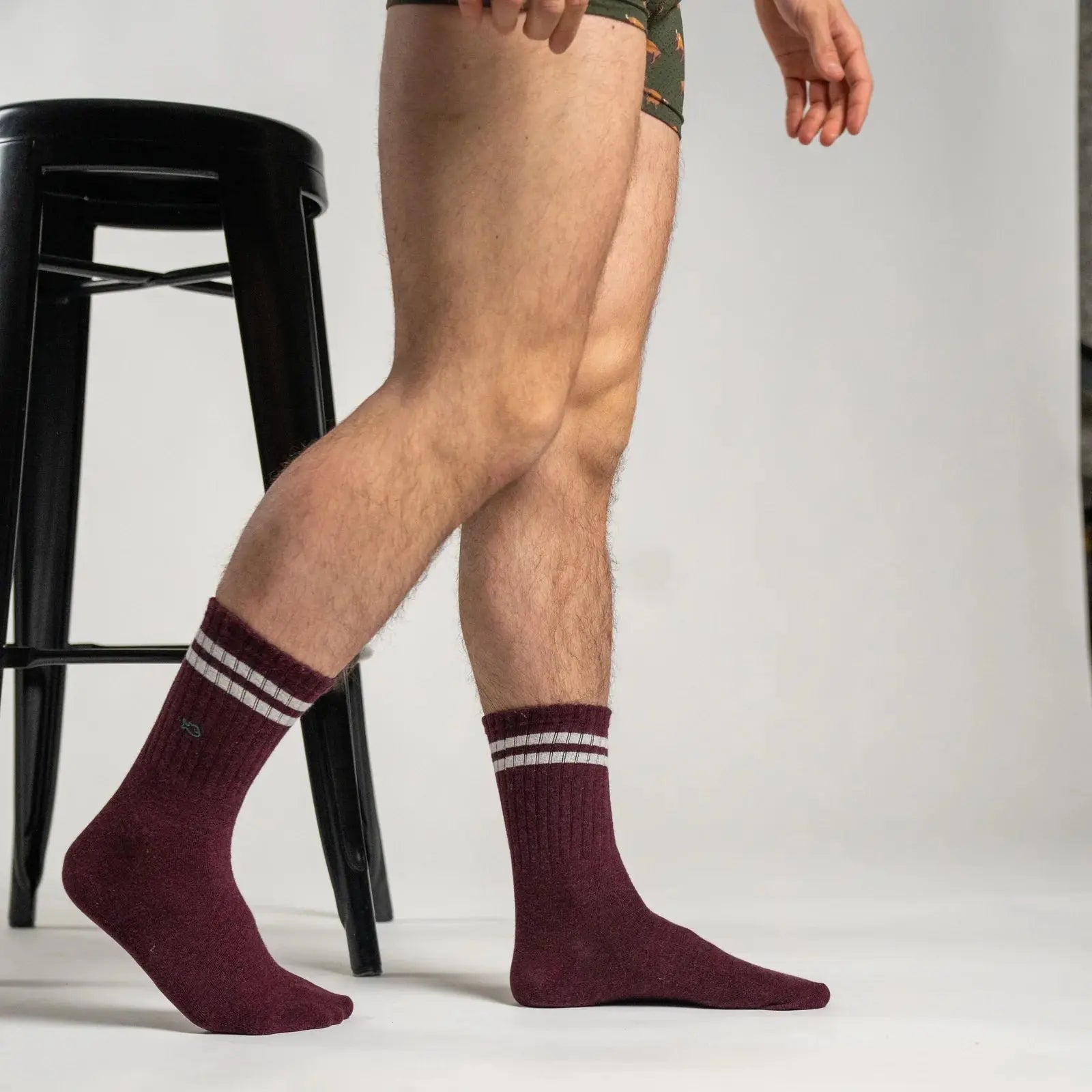 Chaussettes Rétro - Bordeaux - Billybelt - détail 3