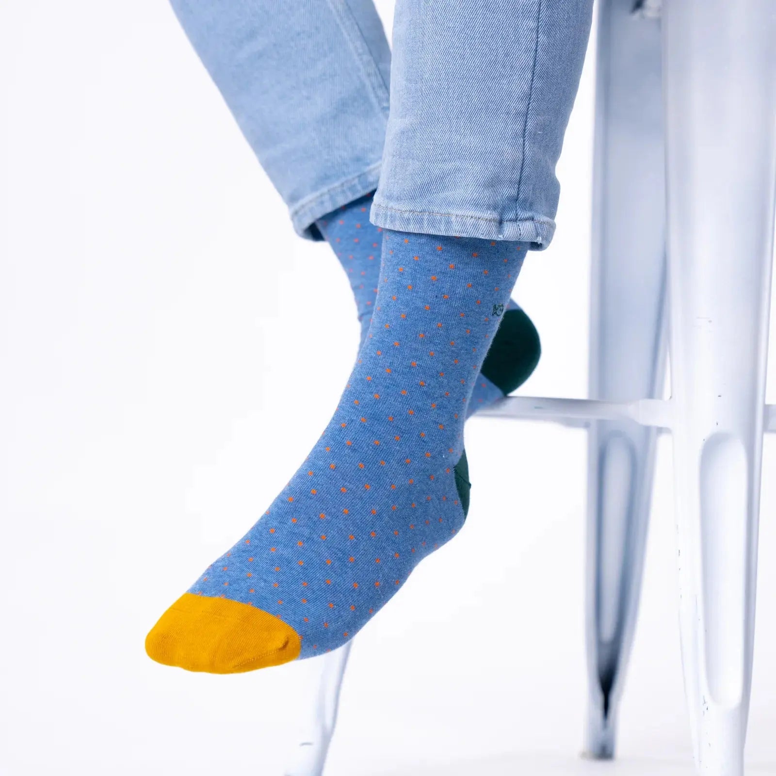 Chaussettes Square - Bleu